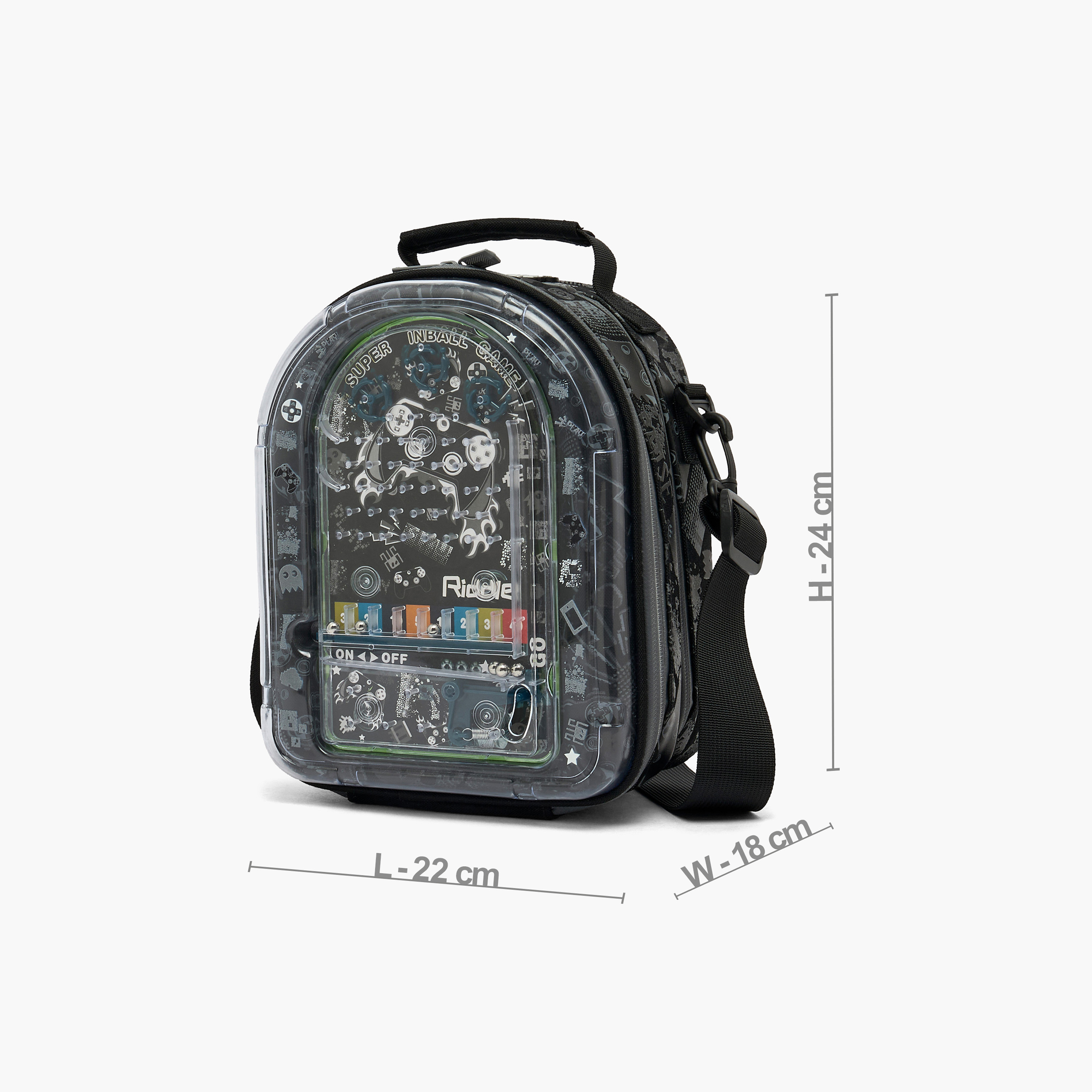 Riddle Gaming Print Lunch Bag for Boys 5-8 Years with Detachable Strap-school-lunchessentials-lunchbags-image-10