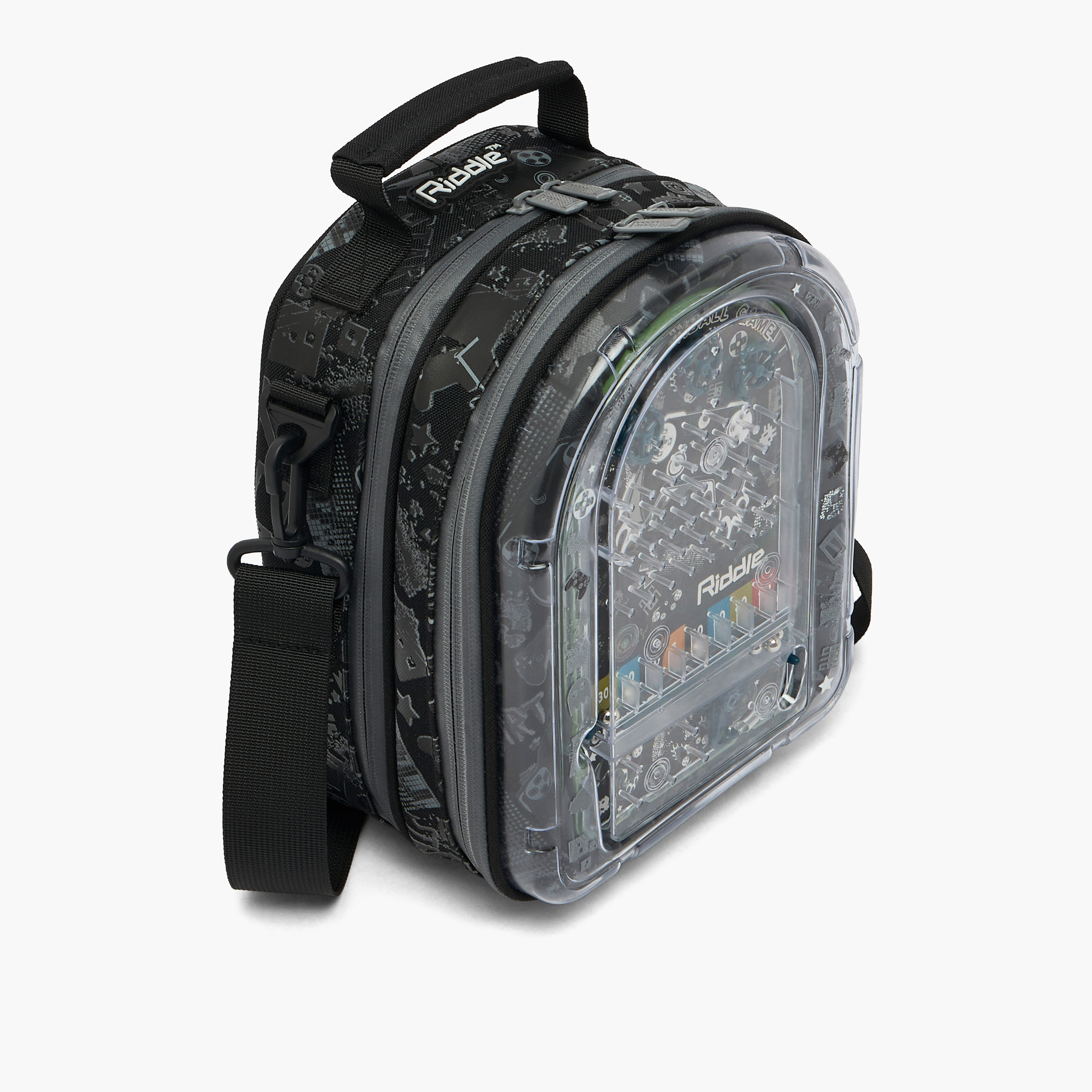 Riddle Gaming Print Lunch Bag for Boys 5-8 Years with Detachable Strap-school-lunchessentials-lunchbags-image-3