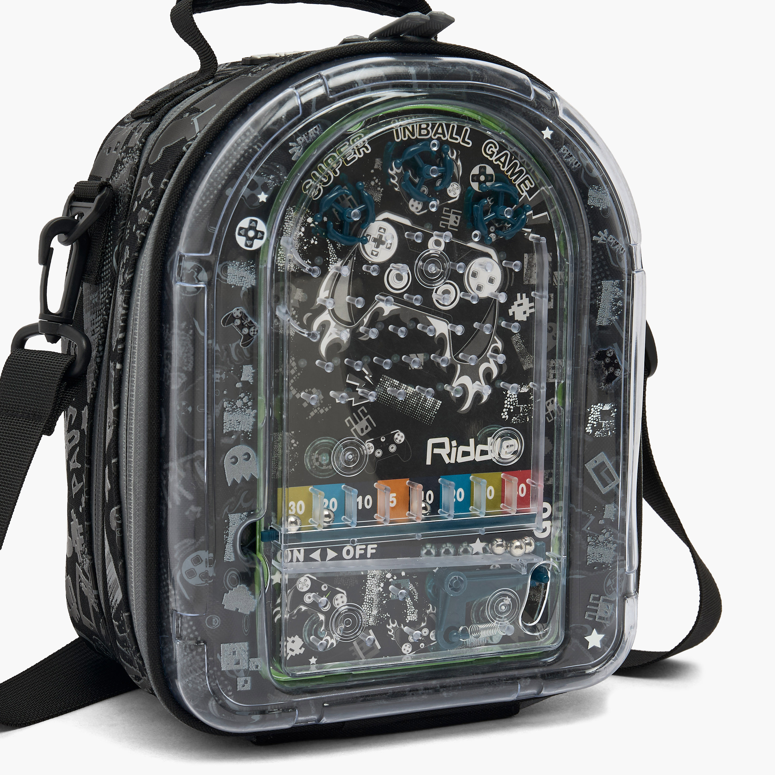 Riddle Gaming Print Lunch Bag for Boys 5-8 Years with Detachable Strap-school-lunchessentials-lunchbags-image-4