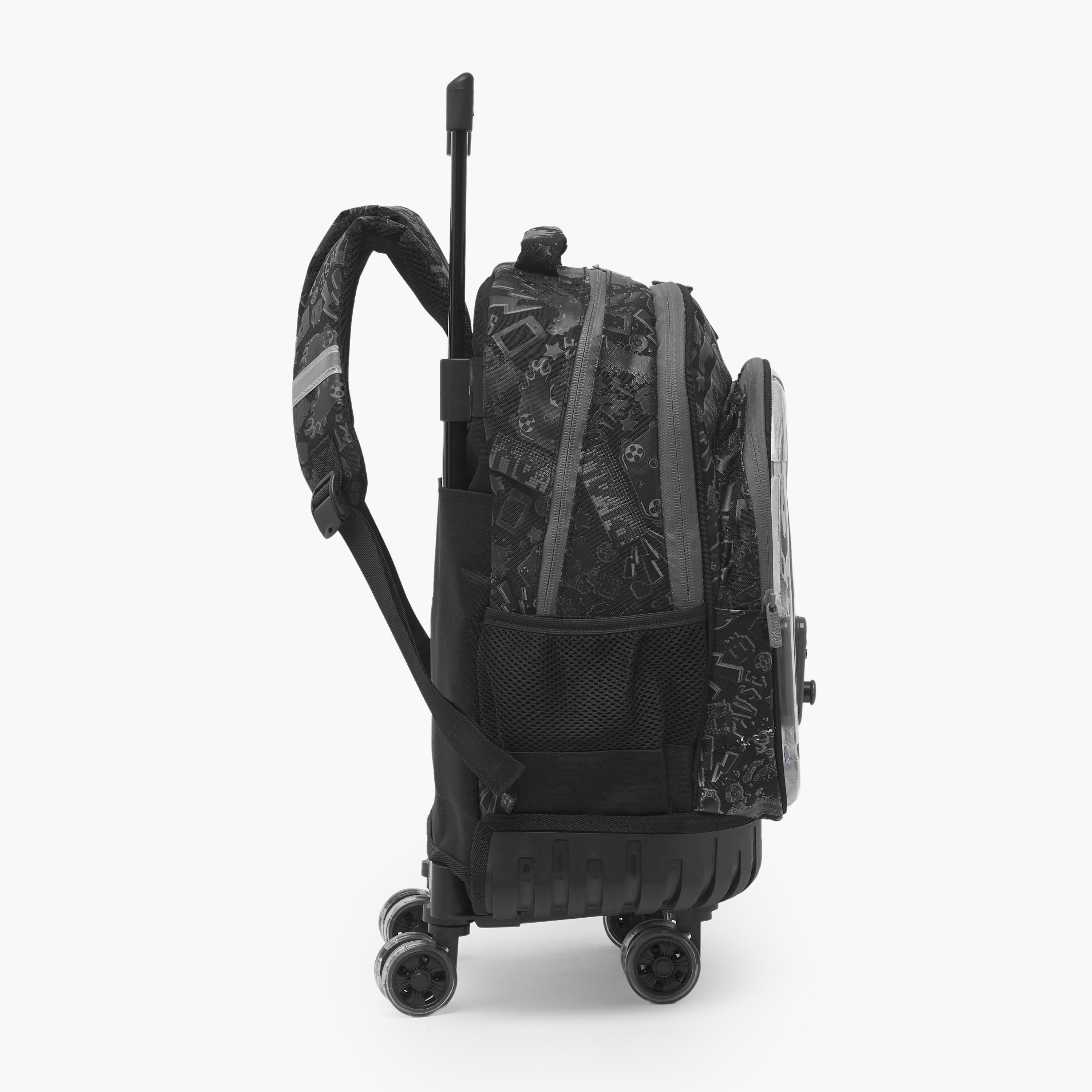 Riddle Gaming Print Trolley Bag for Boys 5-8 Years with Durable Wheels - 16 inches-school-bagsandbackpacks-trolleybags-image-8