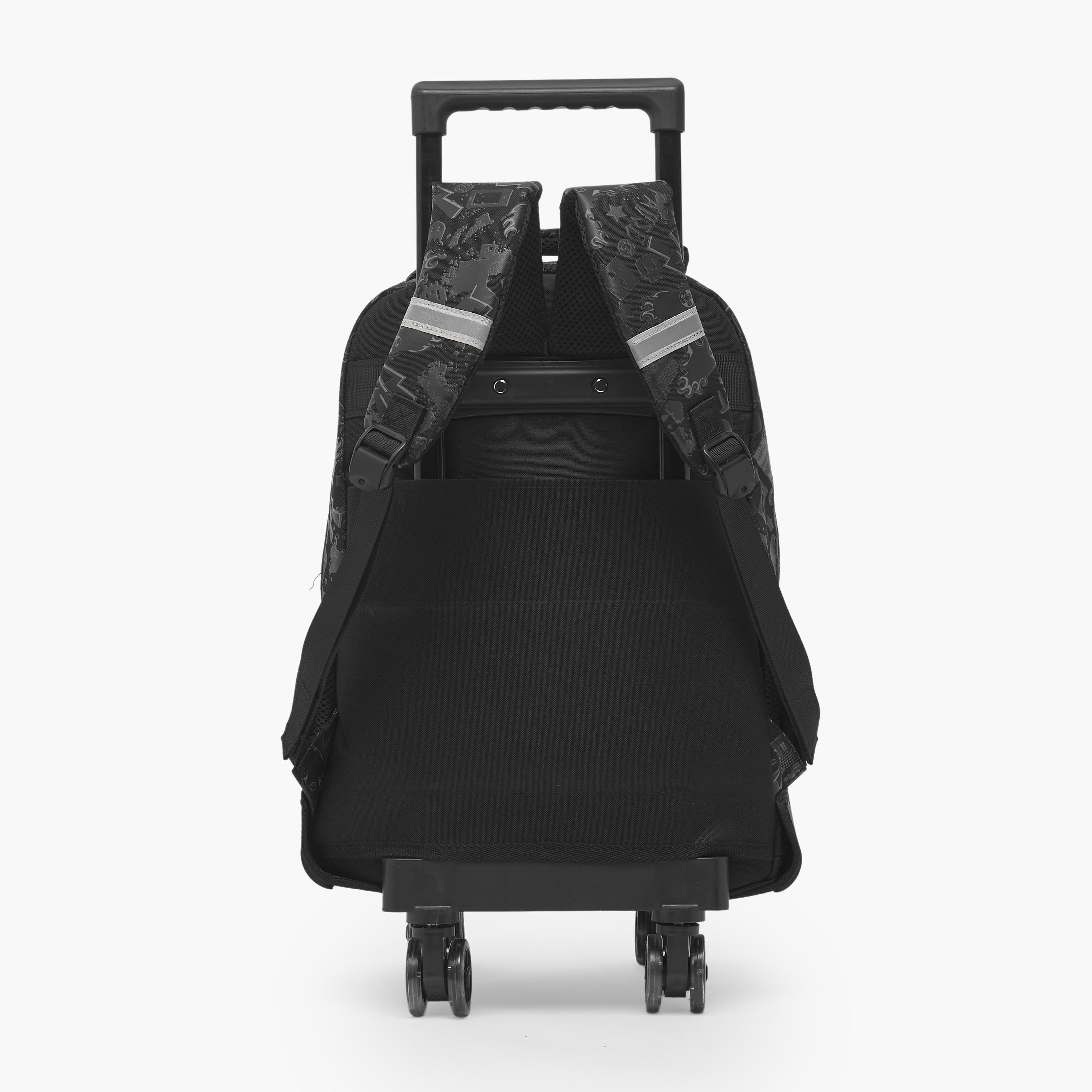 Riddle Gaming Print Trolley Bag for Boys 5-8 Years with Durable Wheels - 16 inches-school-bagsandbackpacks-trolleybags-image-9