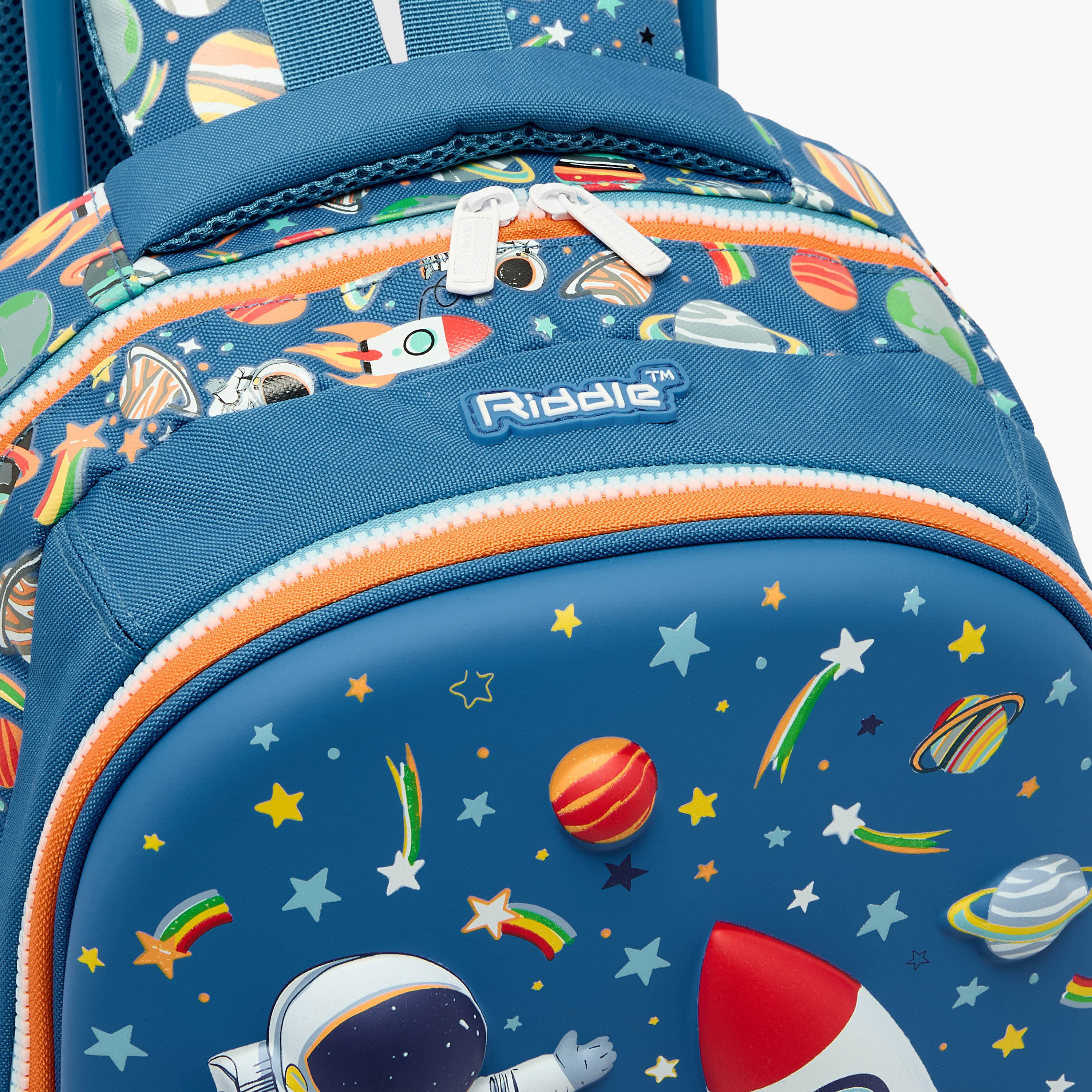 Riddle Astronaut Print Trolley Bag for Boys 3-5 Years with Retractable Handle-school-bagsandbackpacks-trolleybags-image-5