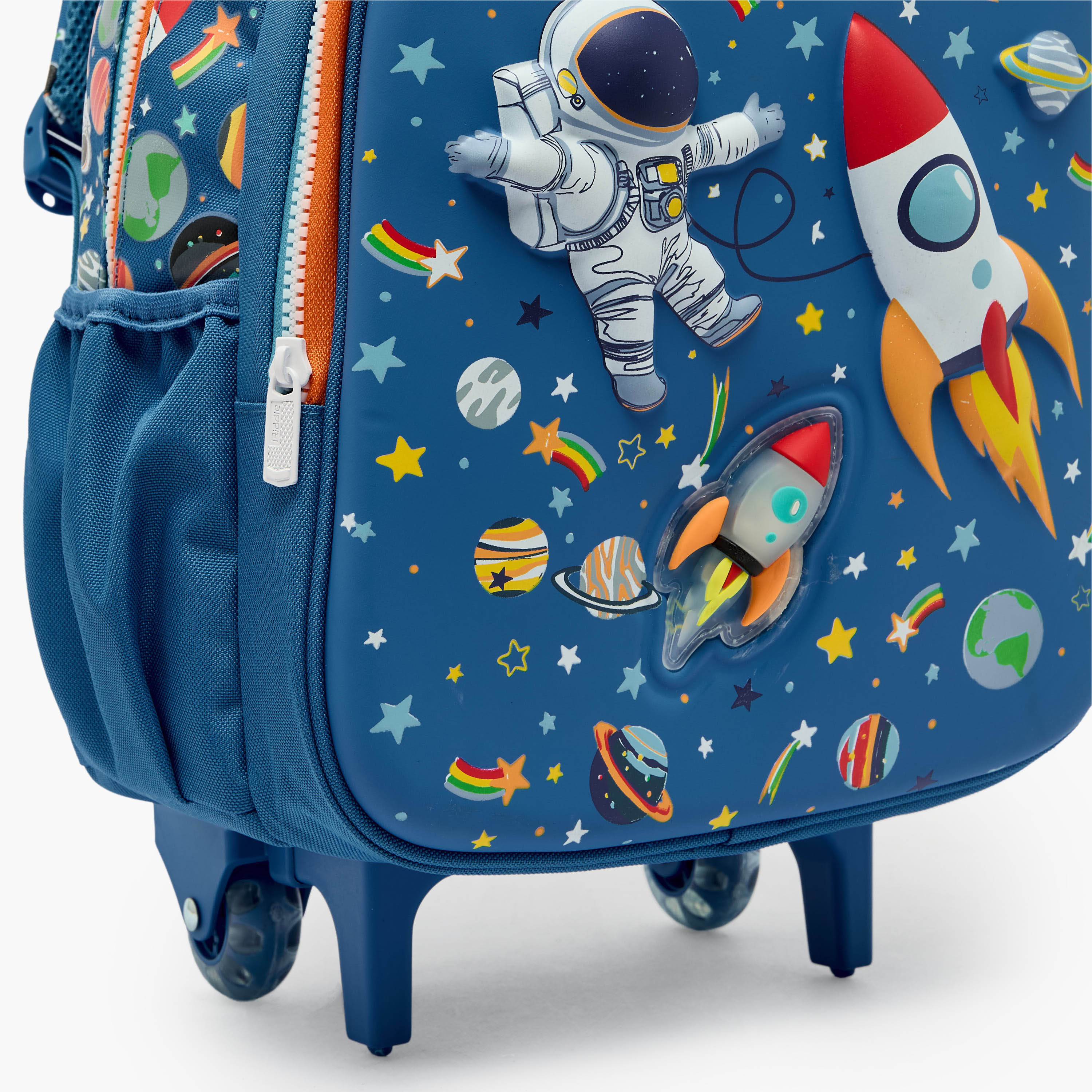 Riddle Astronaut Print Trolley Bag for Boys 3-5 Years with Retractable Handle-school-bagsandbackpacks-trolleybags-image-7