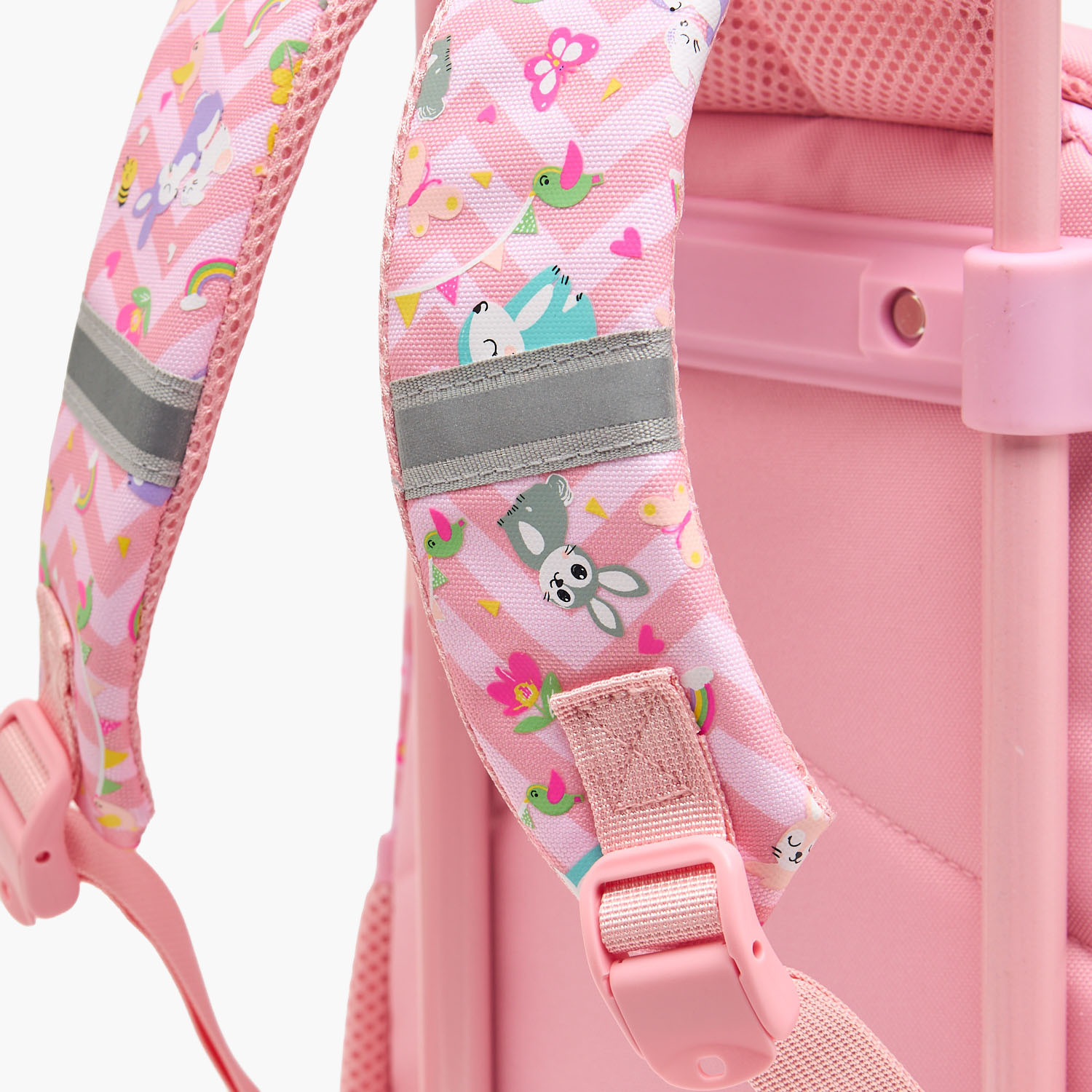 شنطة ترولي بأذني أرنب للبنات من 2-5 سنوات مع قسم لابتوب من ريدل - 14 بوصة-school-bagsandbackpacks-trolleybags-image-7