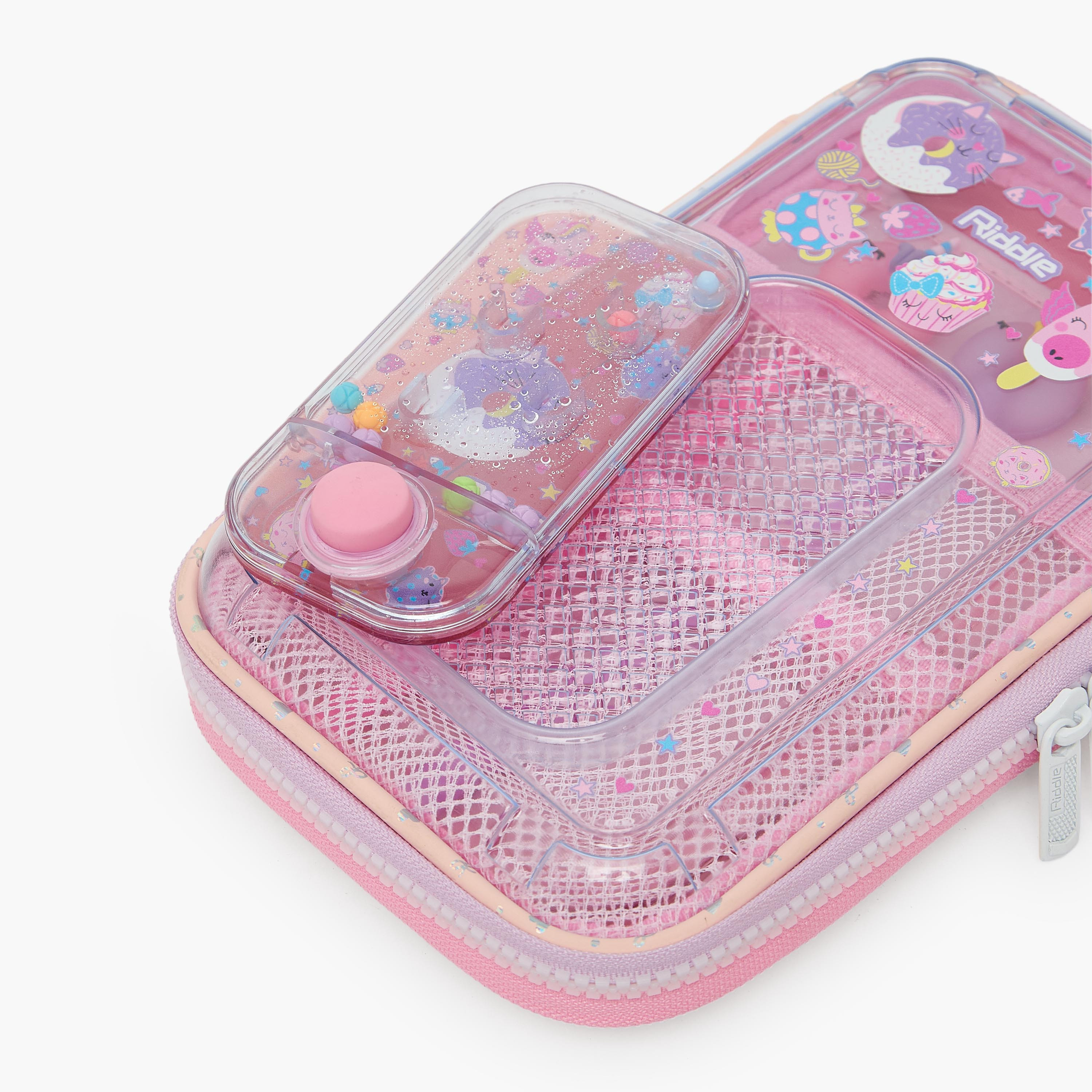 Riddle Food Print Pencil Pouch with Zip Closure-school-stationery-pencilcases-image-9