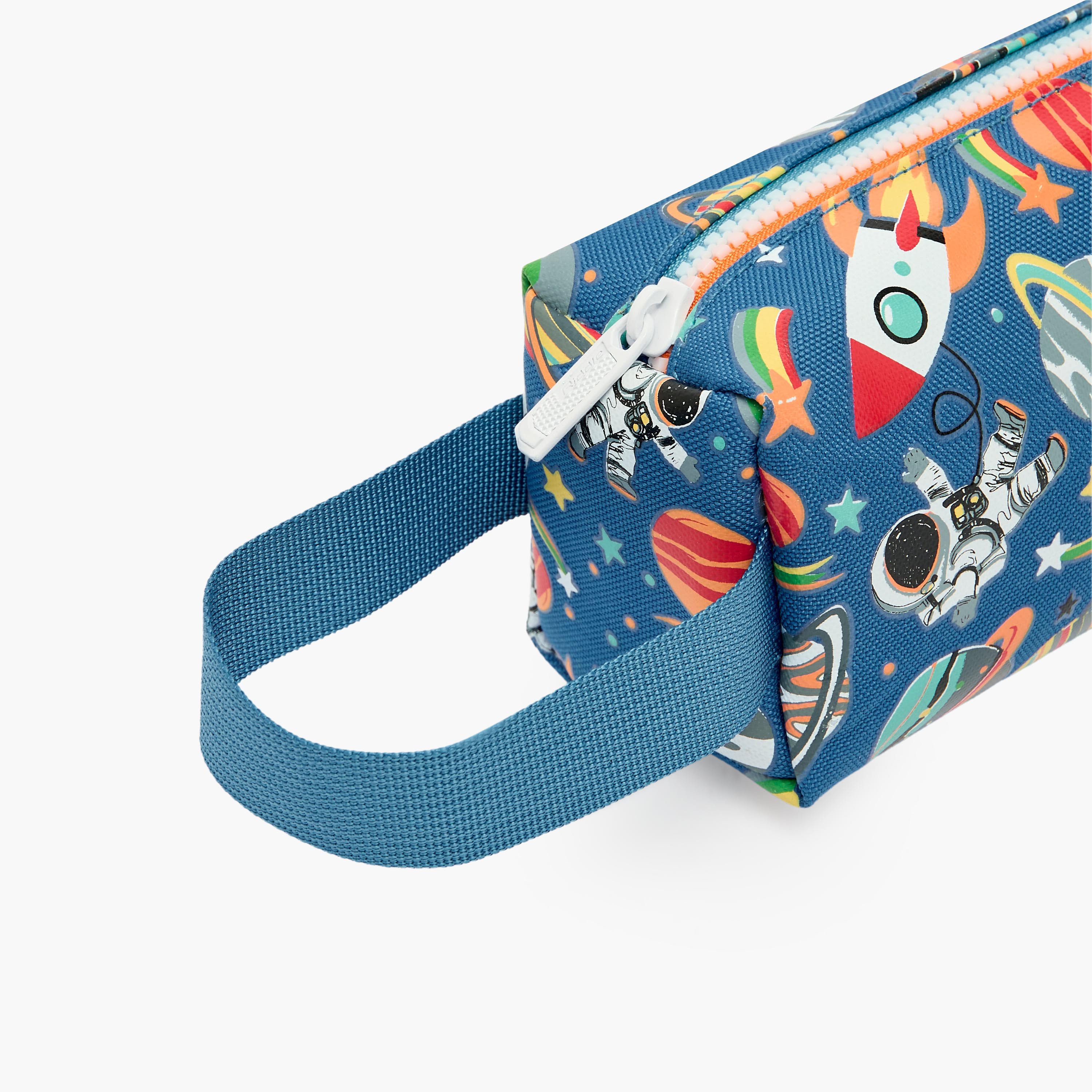 Riddle Astronaut Print Pencil Pouch with Zip Closure-school-stationery-pencilcases-image-5