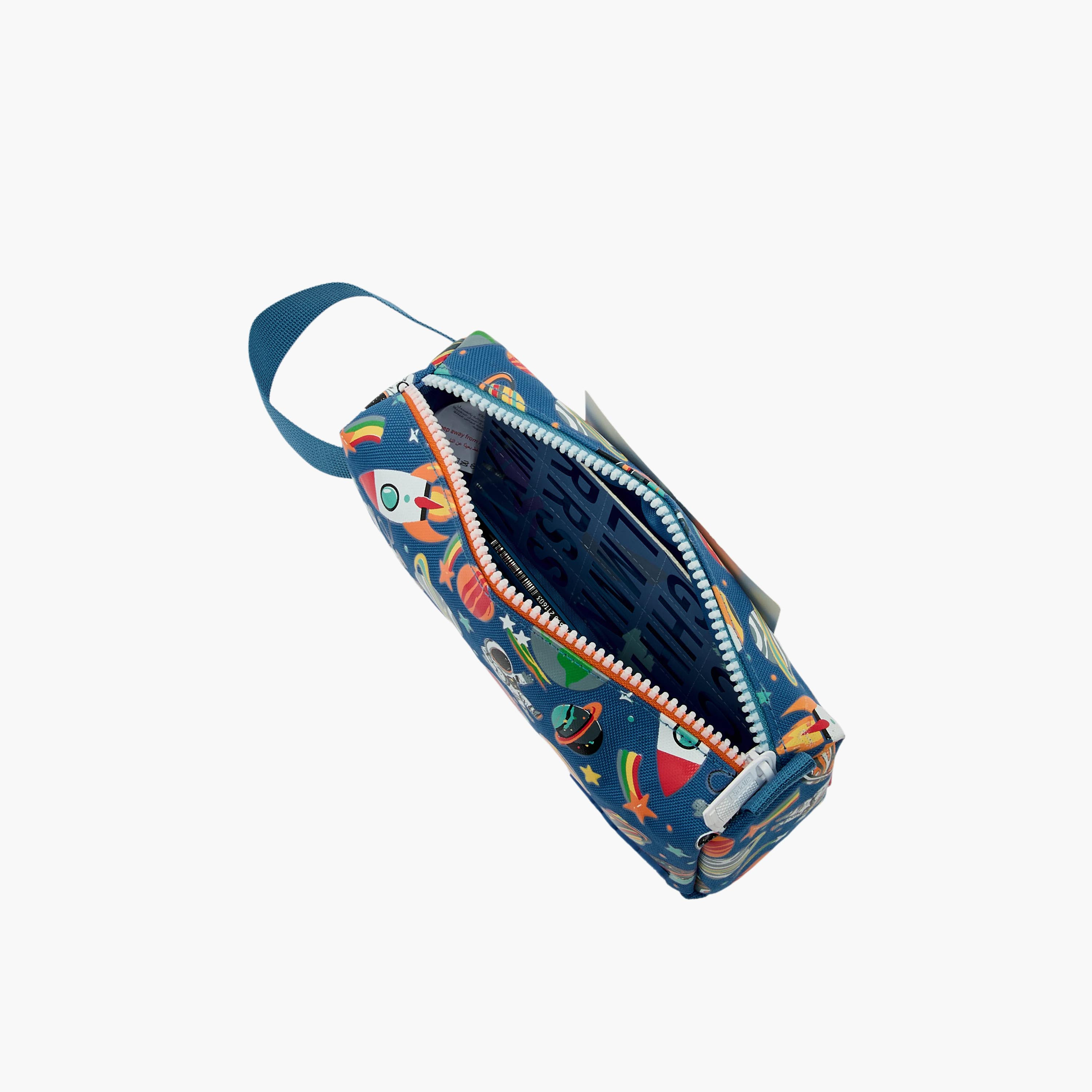 Riddle Astronaut Print Pencil Pouch with Zip Closure-school-stationery-pencilcases-image-9