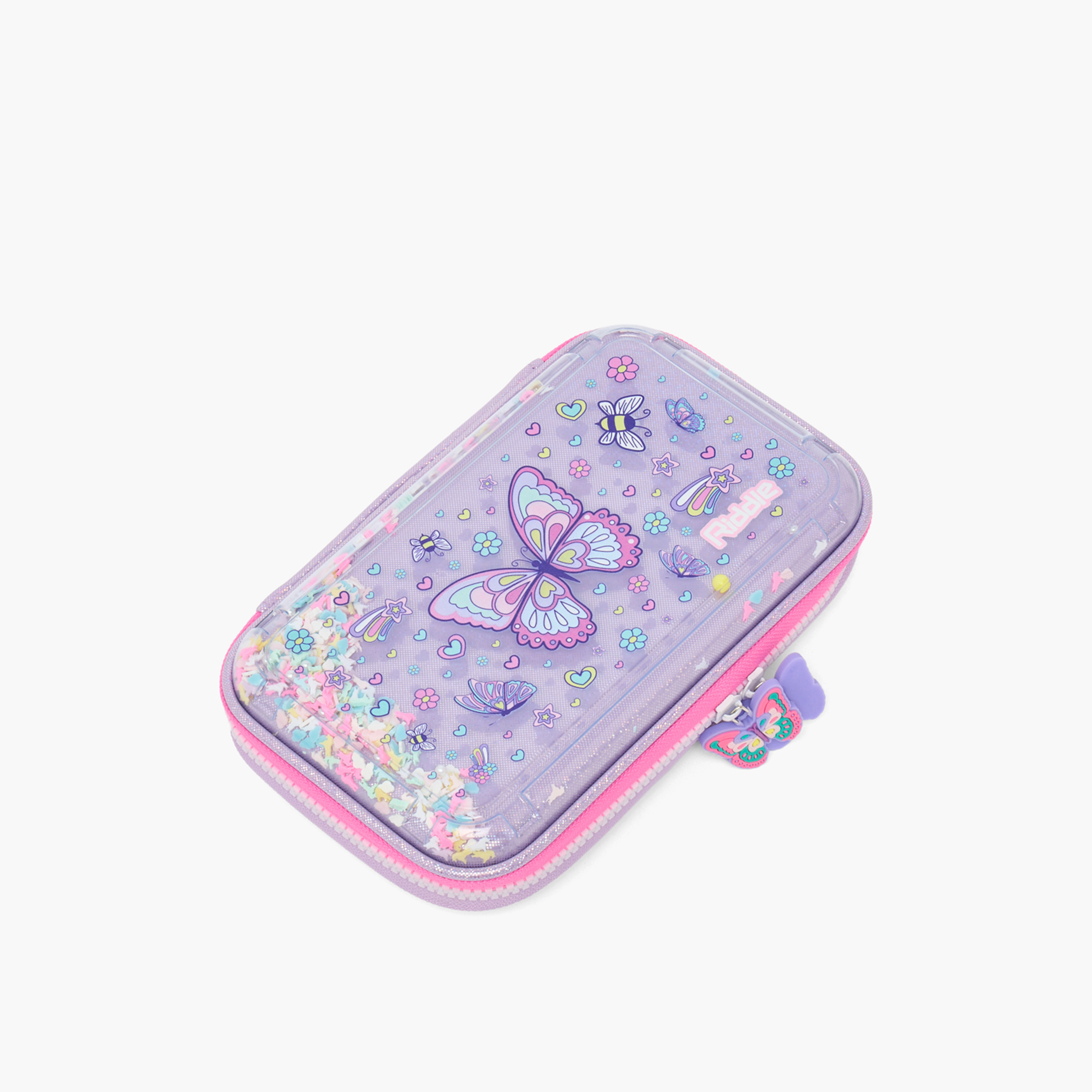 مقلمة بطبعات مع سحاب إغلاق من ريدل-school-stationery-pencilcases-image-1