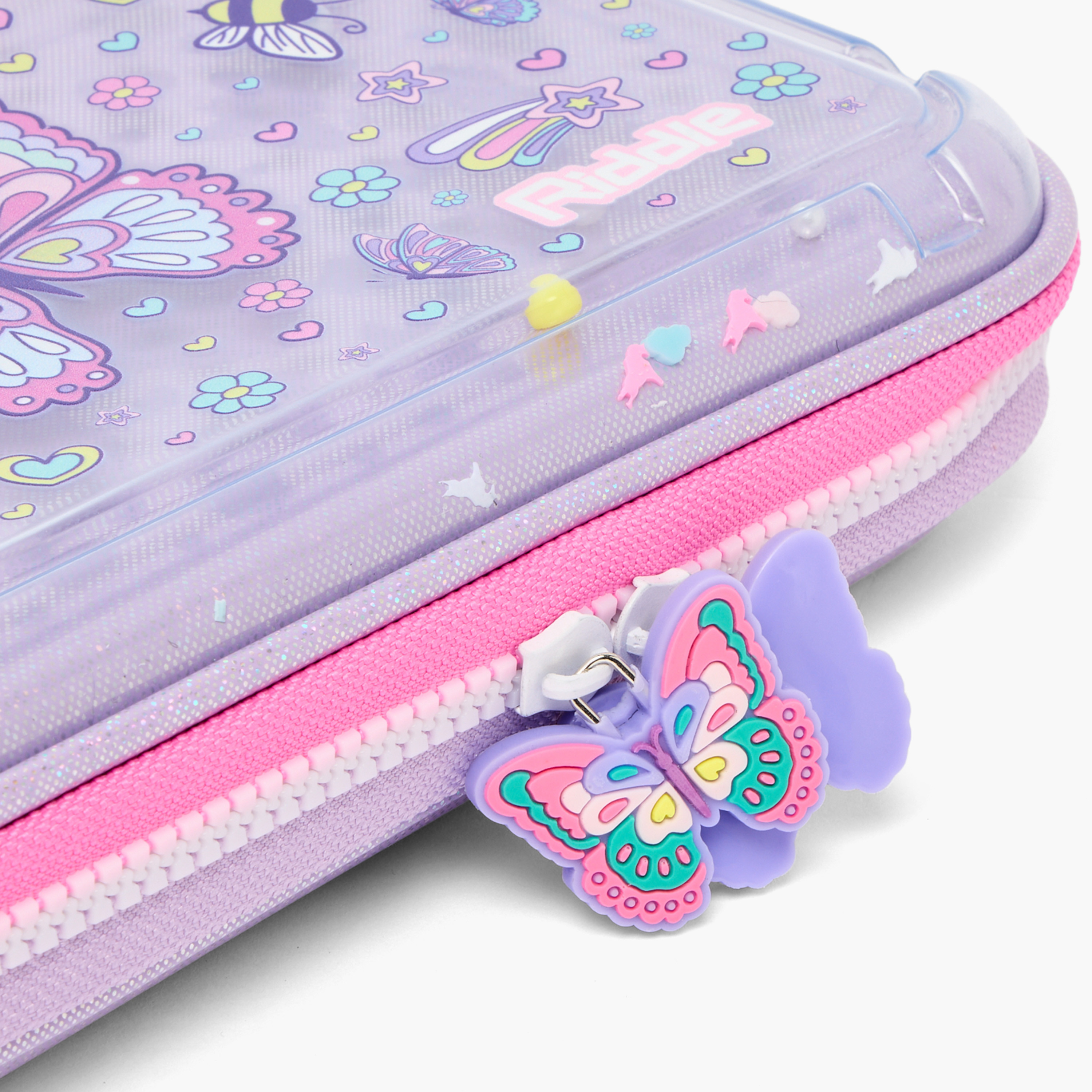 مقلمة بطبعات مع سحاب إغلاق من ريدل-school-stationery-pencilcases-image-3