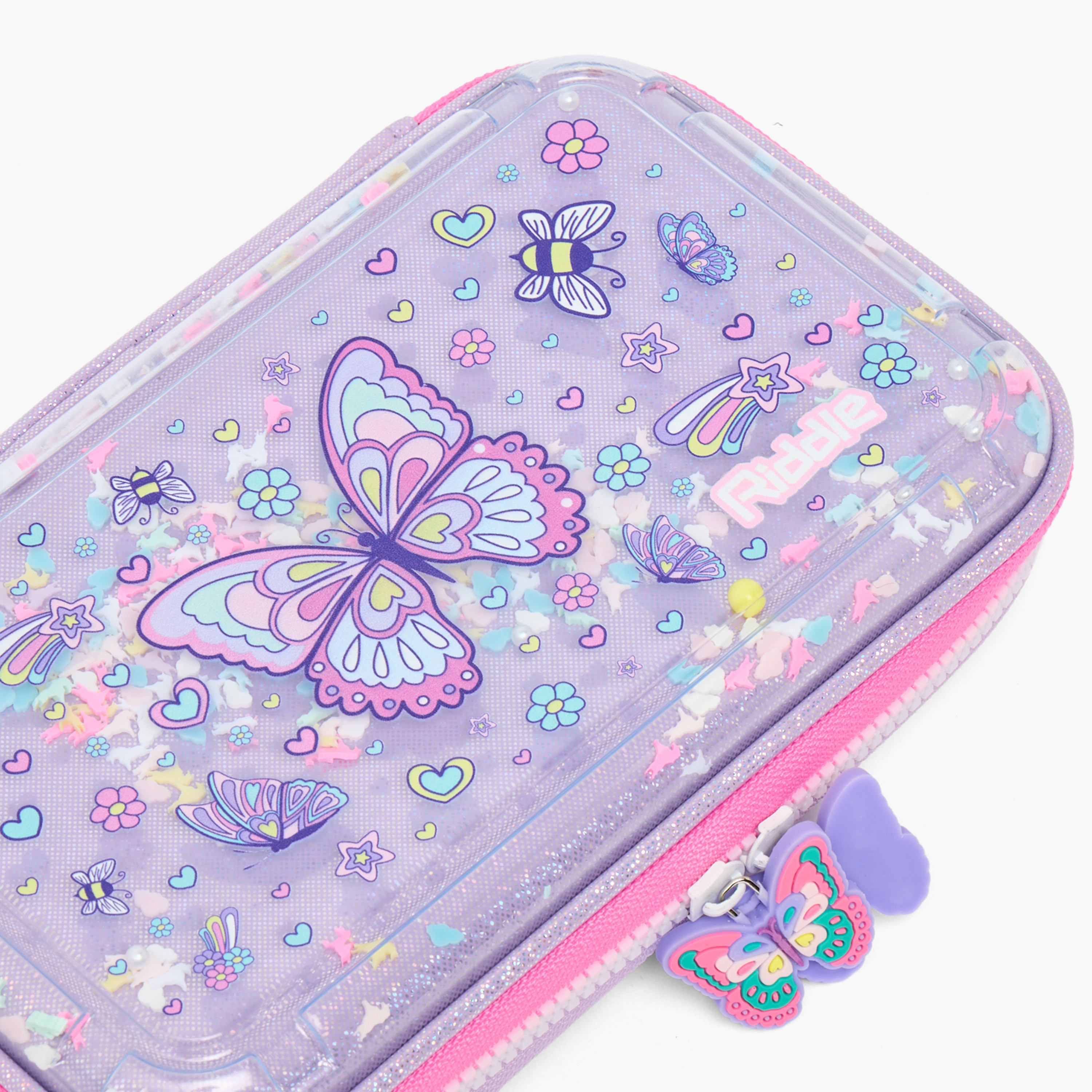 مقلمة بطبعات مع سحاب إغلاق من ريدل-school-stationery-pencilcases-image-7