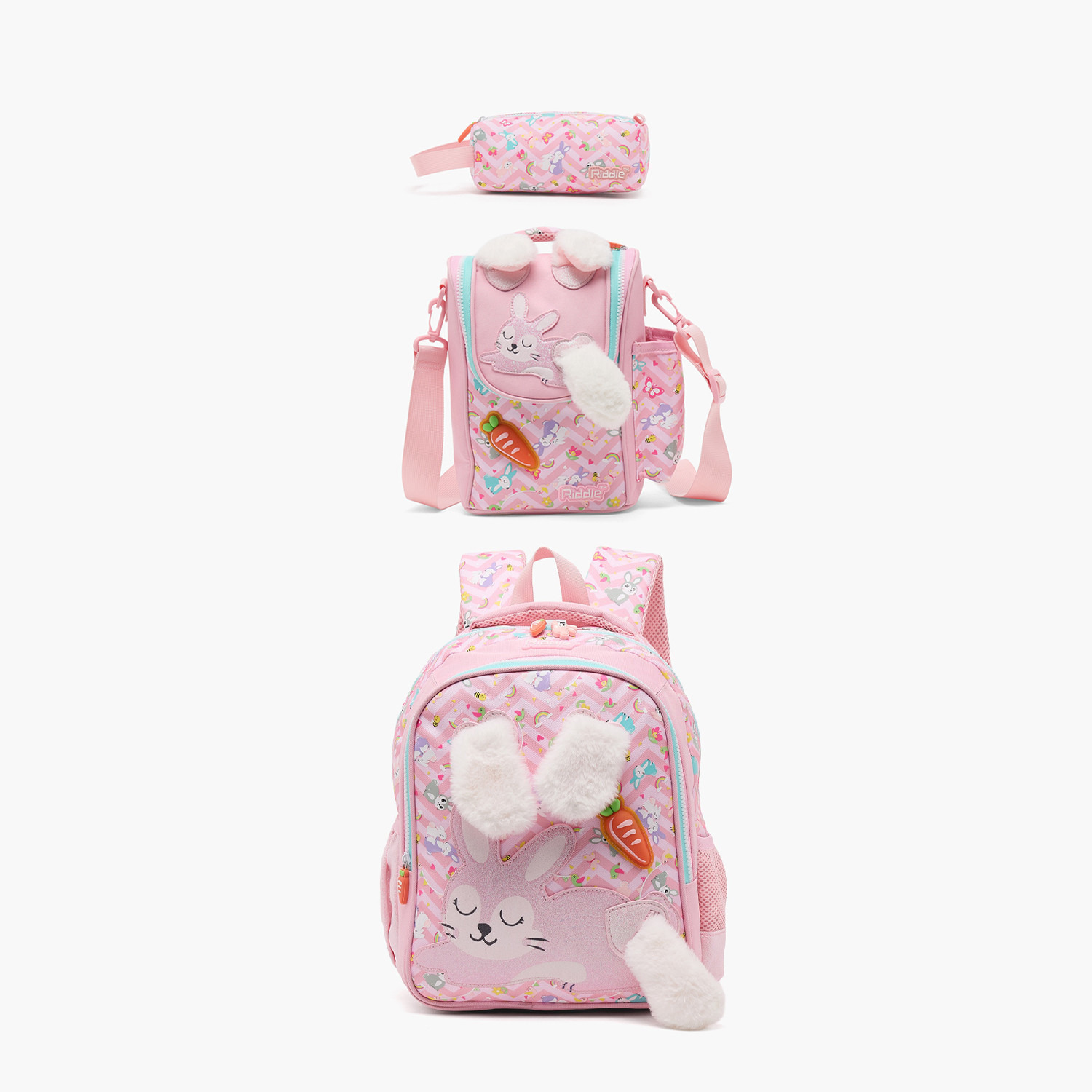 مقلمة بطبعة أرنب مع سحاب إغلاق من ريدل-school-stationery-pencilcases-image-10