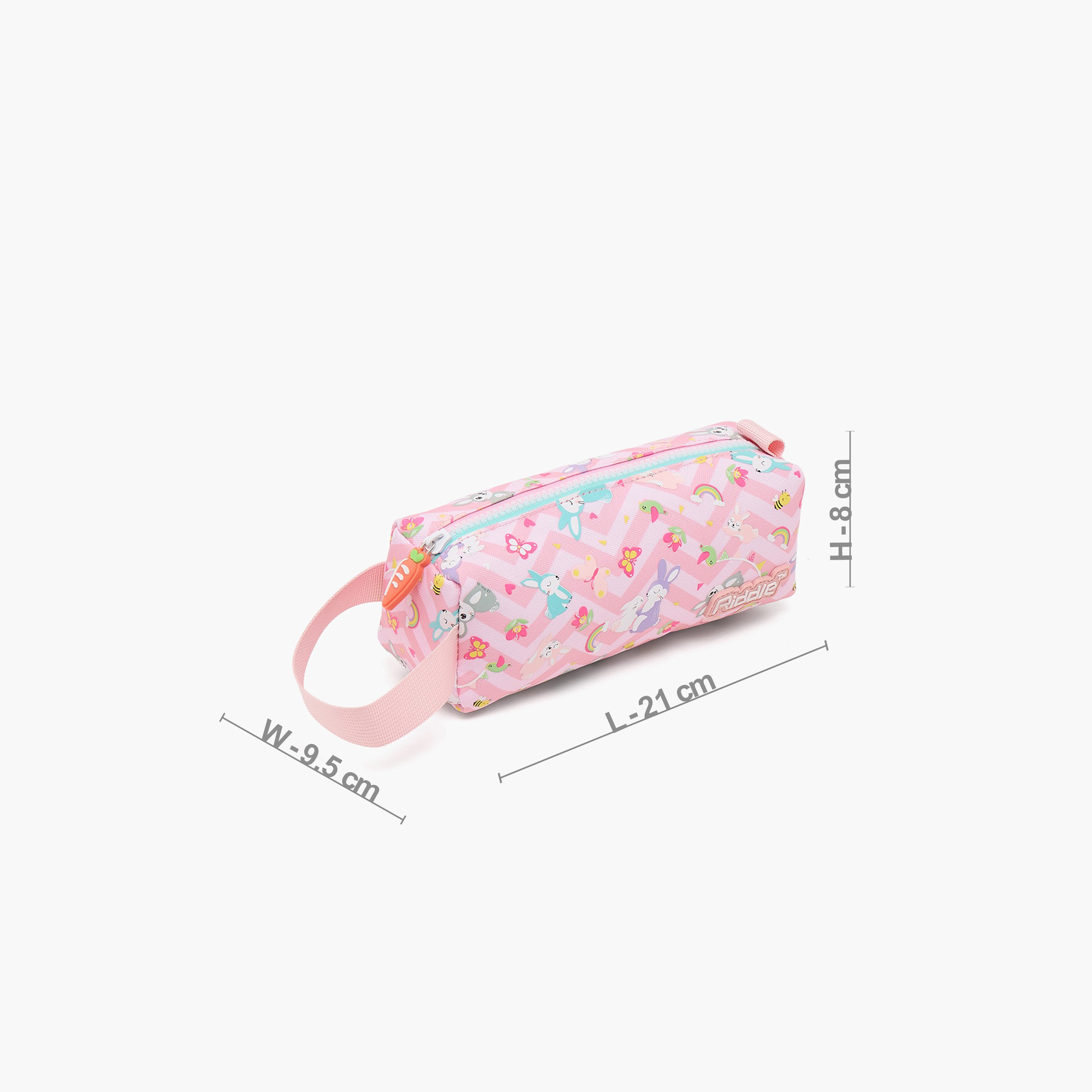 مقلمة بطبعة أرنب مع سحاب إغلاق من ريدل-school-stationery-pencilcases-image-4
