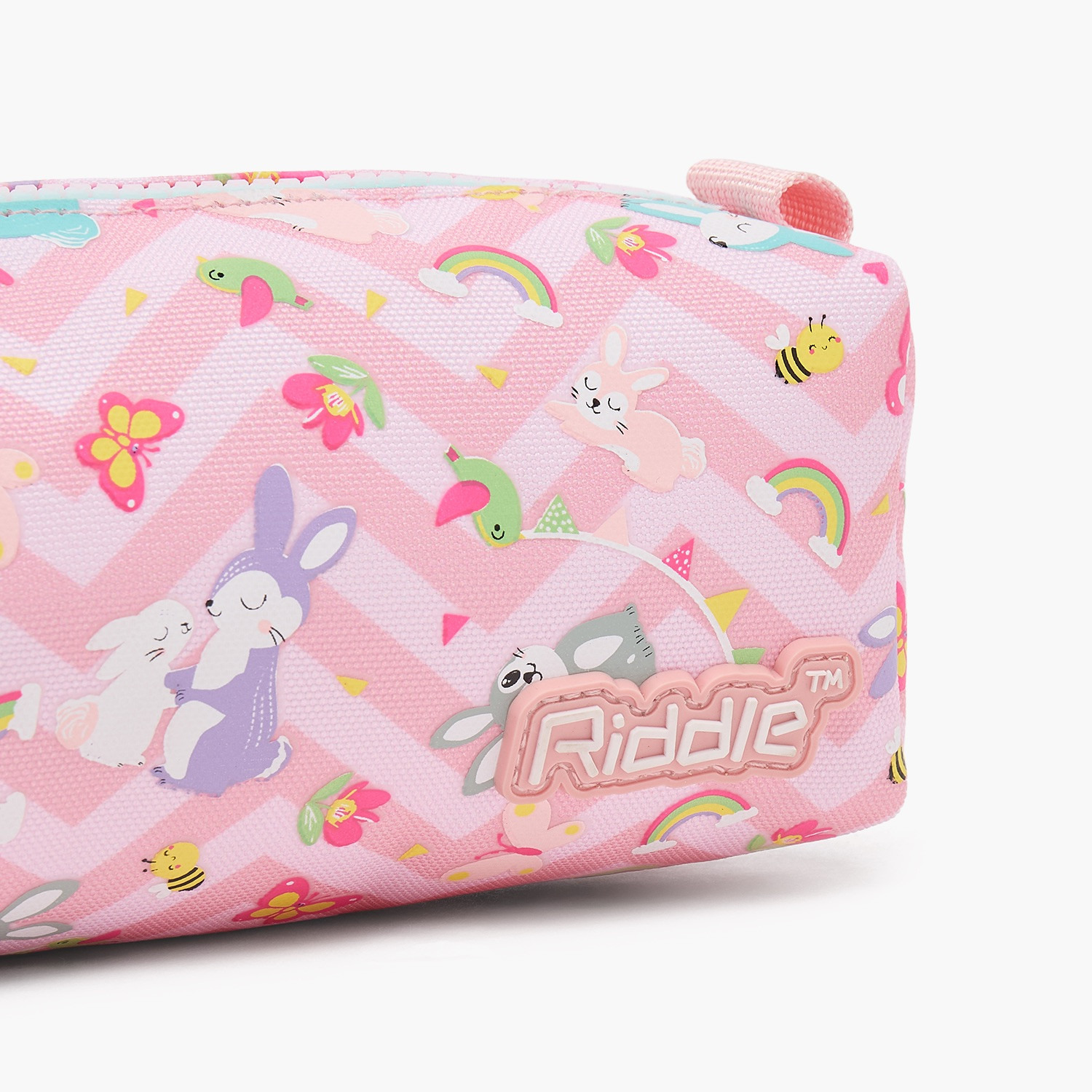 مقلمة بطبعة أرنب مع سحاب إغلاق من ريدل-school-stationery-pencilcases-image-7