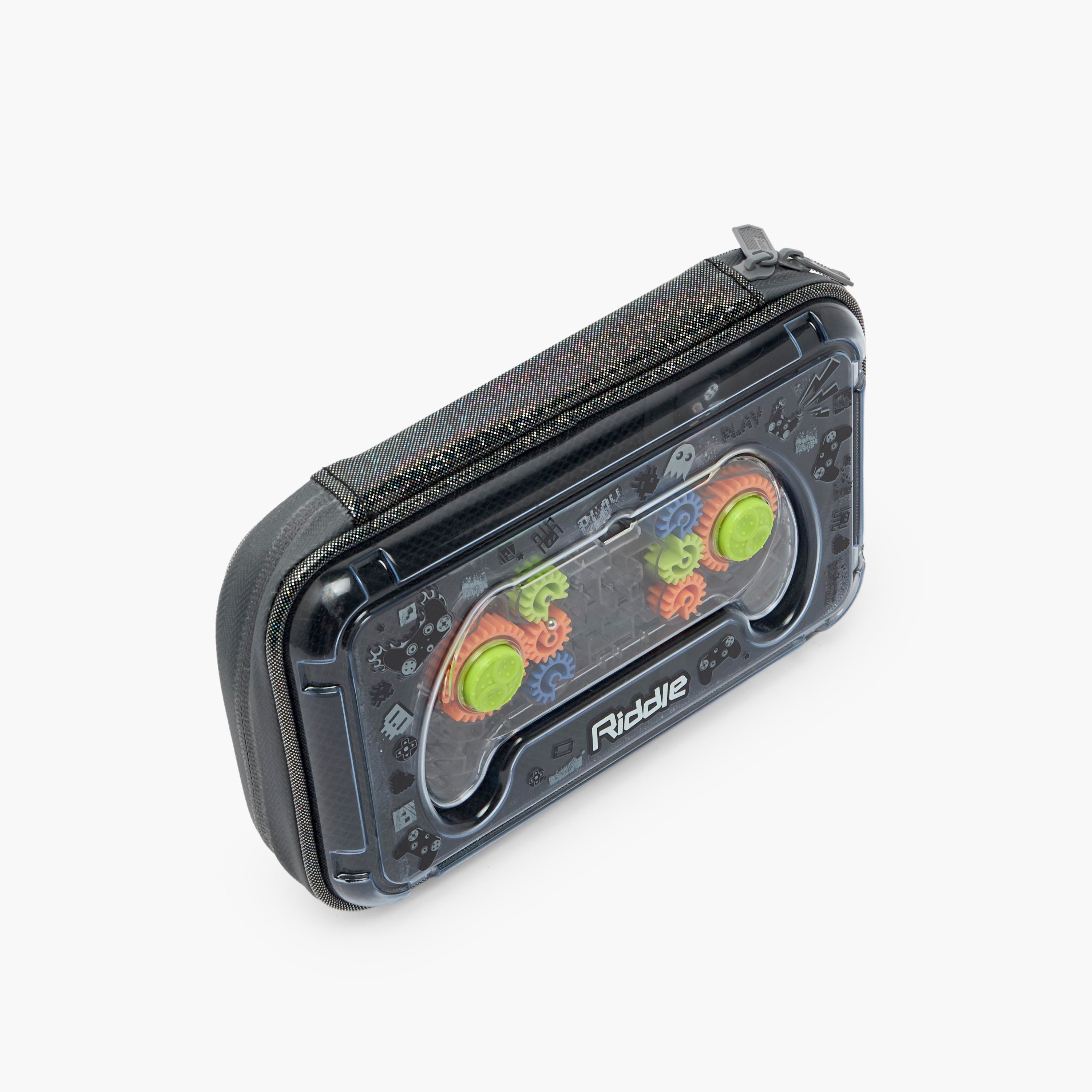 Riddle Gaming Print Pencil Pouch with Zip Closure-school-stationery-pencilcases-image-3