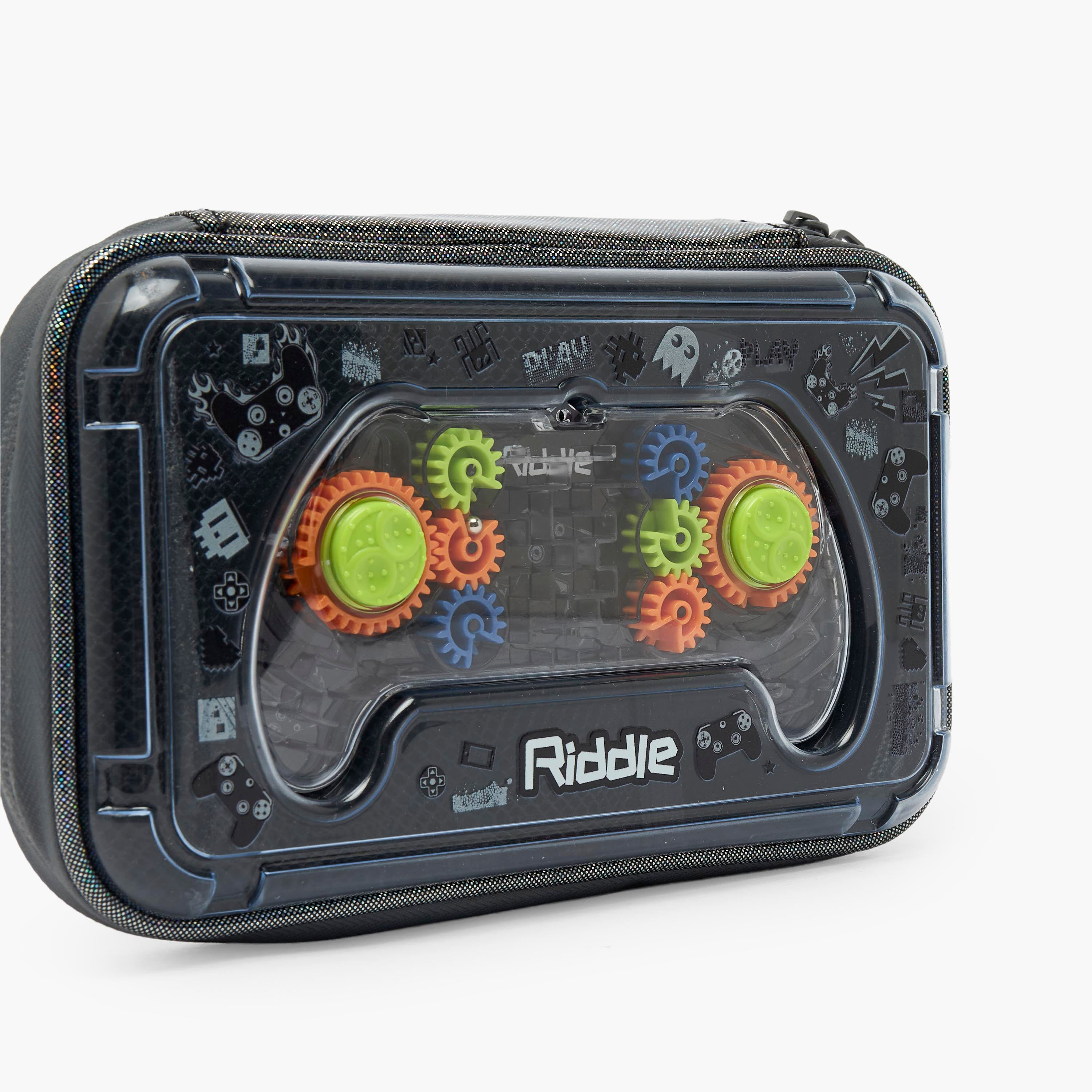 Riddle Gaming Print Pencil Pouch with Zip Closure-school-stationery-pencilcases-image-6