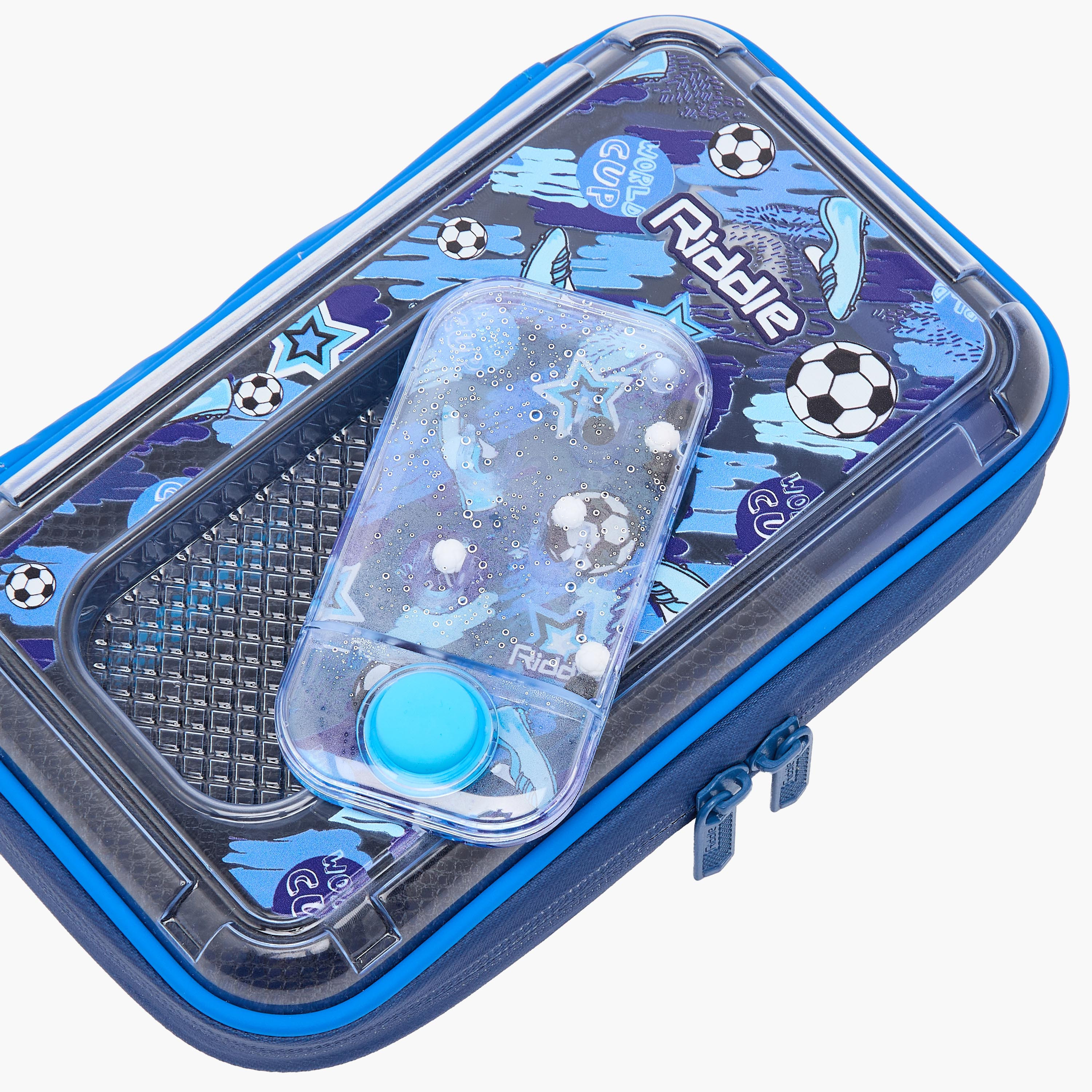Riddle Football Print Pencil Pouch with Zip Closure-school-stationery-pencilcases-image-5
