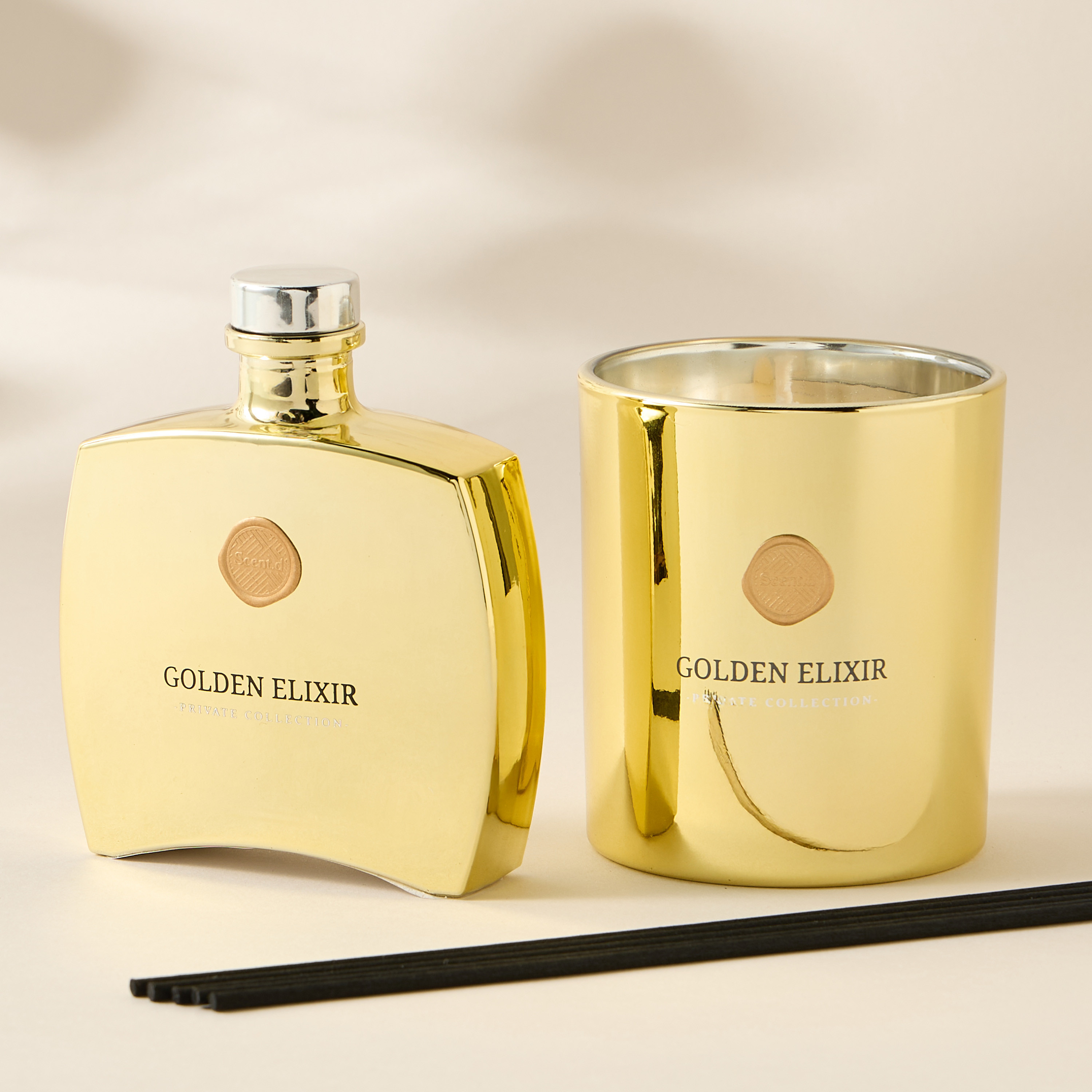 Scent.d London Golden Elixir Diffuser and Jar Candle Gift Set-household-homefragrance-fragrancegiftset-image-2