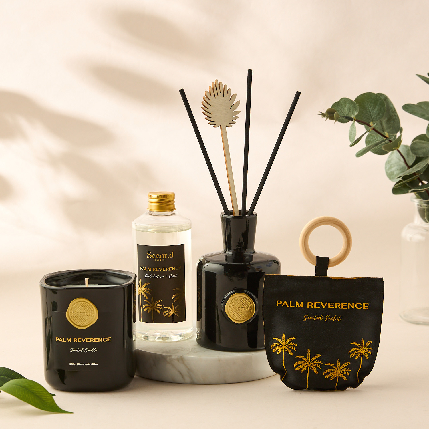 Scent.d London 3-Piece Palm Reverence Fragrance Gift Set-household-homefragrance-fragrancegiftset-image-1