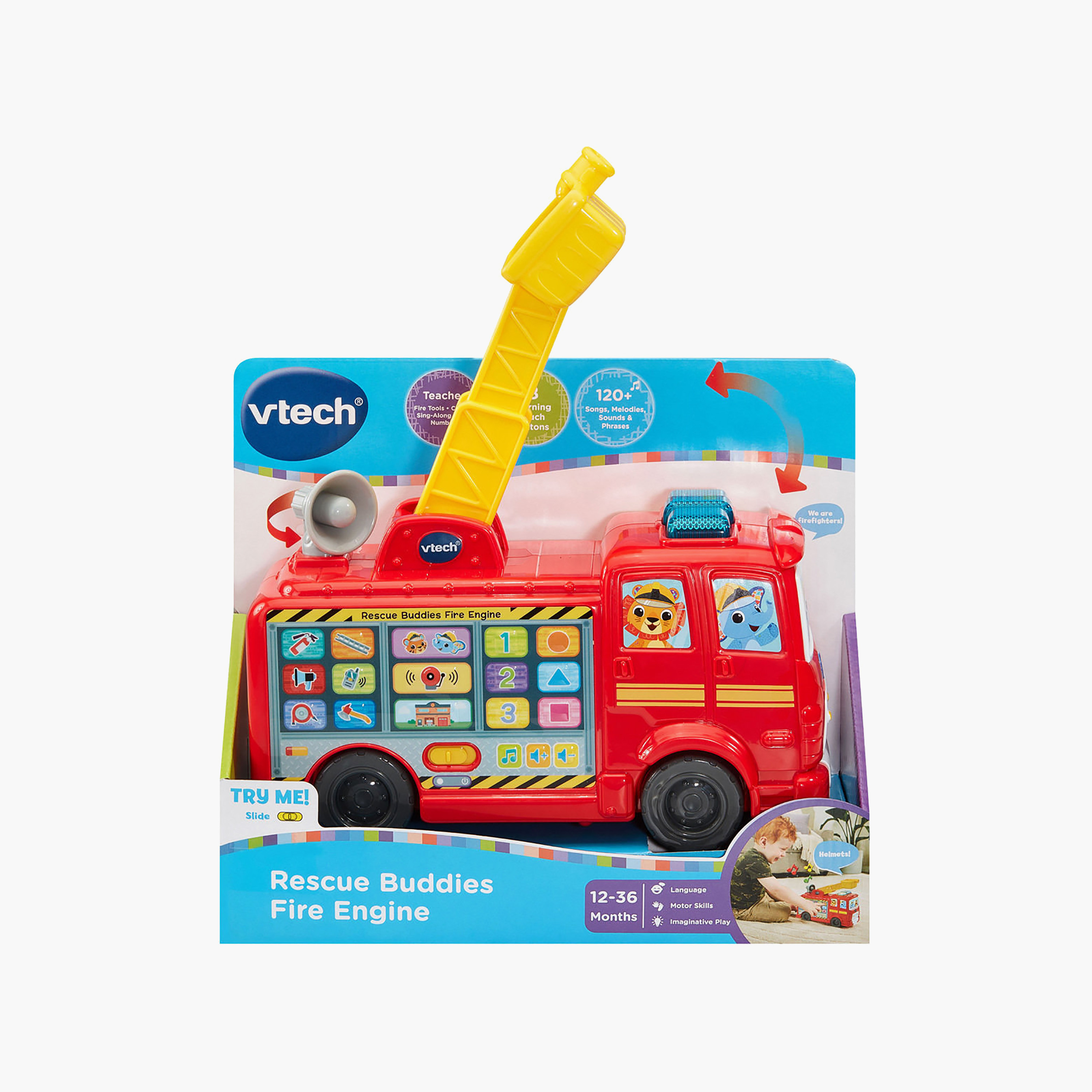 Vtech Rescue Buddies Fire Engine Truck-toys-outdoor-bikesandrideons-manualrideons-image-3