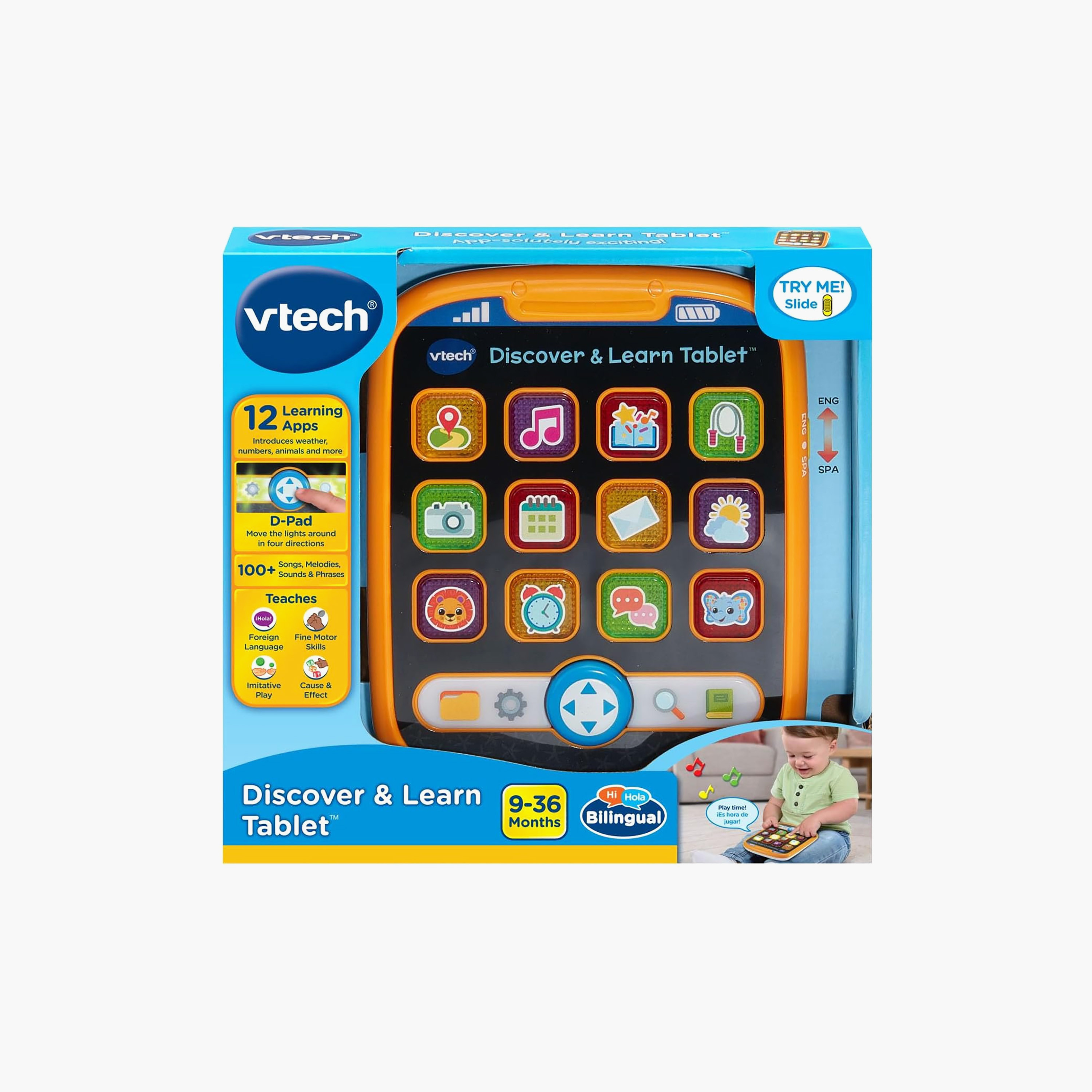 Vtech Discover & Learn Tablet with Games & Music-toys-babyandtoddlertoys-learningtoys-image-8