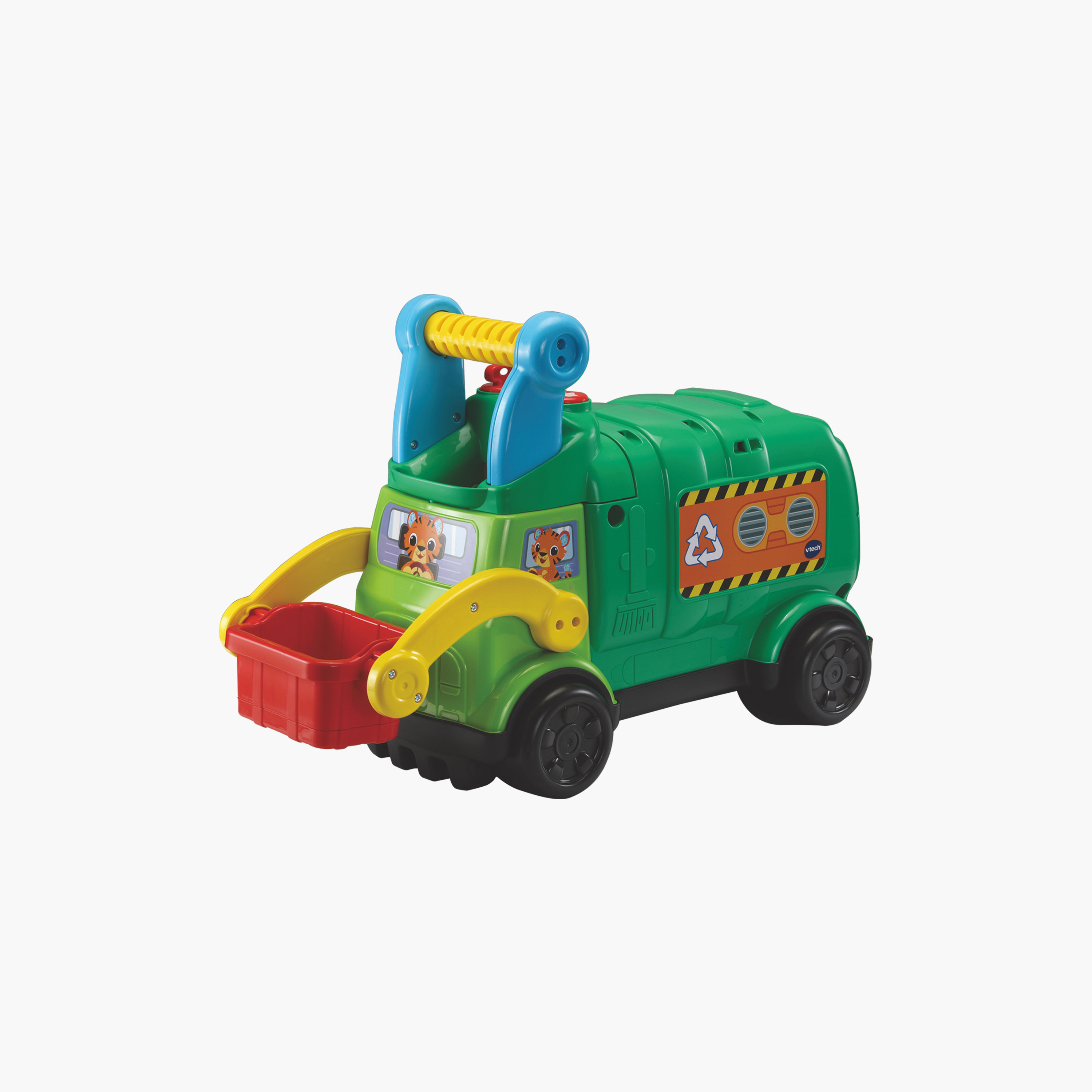 Vtech Ride & Go Recycling Truck with Blocks-toys-outdoor-bikesandrideons-manualrideons-image-1