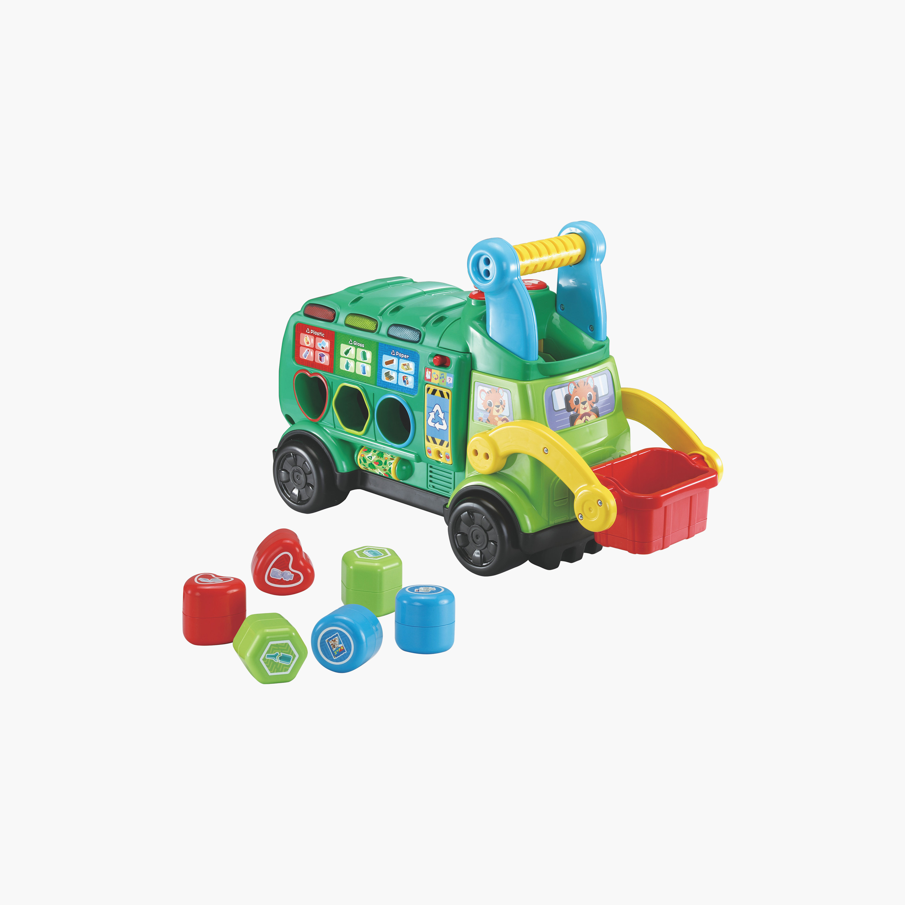 Vtech Ride & Go Recycling Truck with Blocks-toys-outdoor-bikesandrideons-manualrideons-image-3