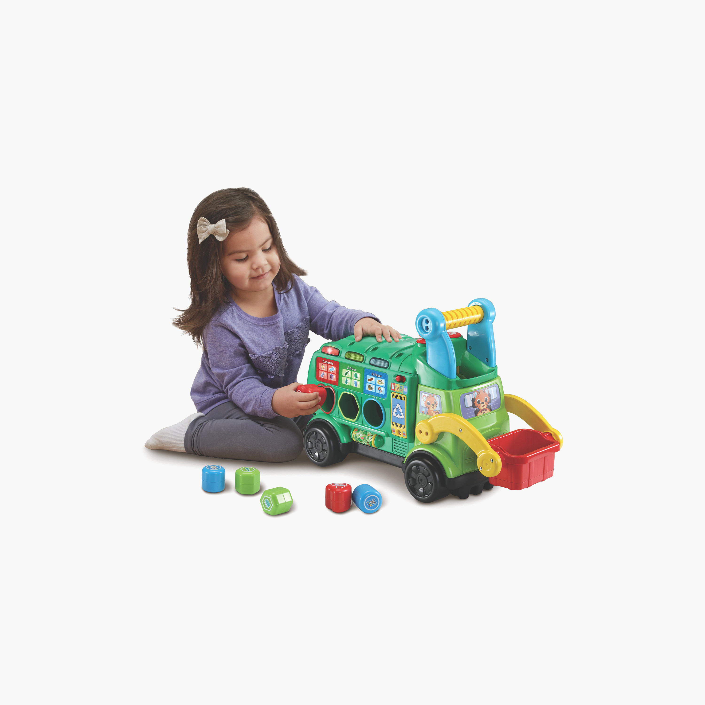 Vtech Ride & Go Recycling Truck with Blocks-toys-outdoor-bikesandrideons-manualrideons-image-4