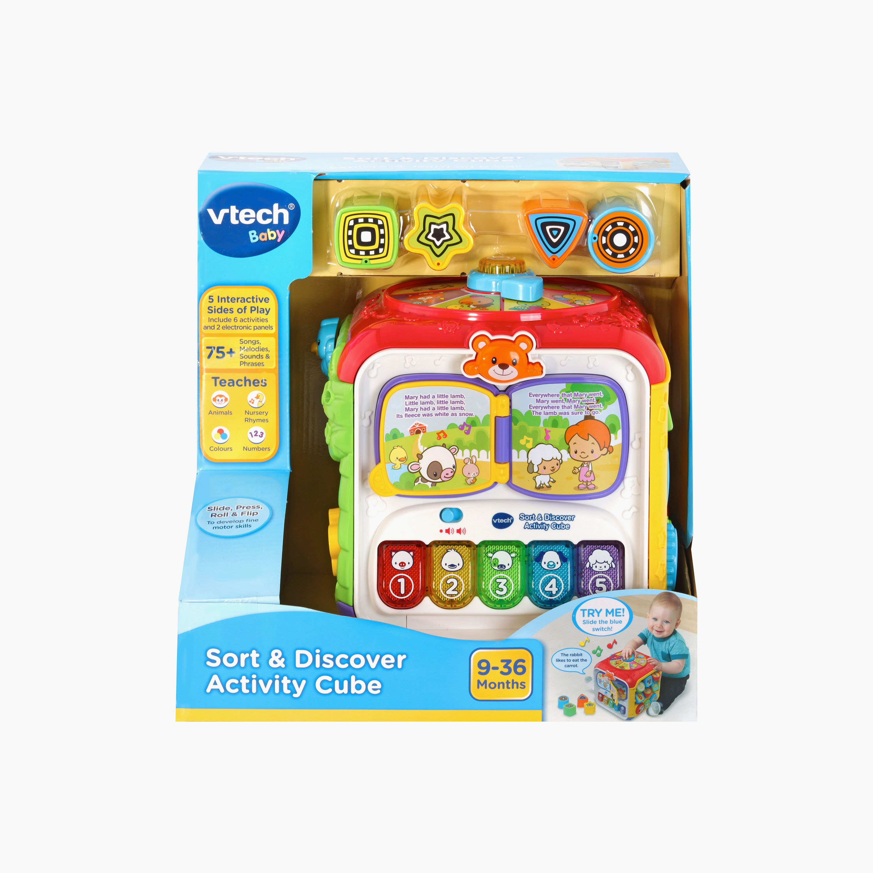 Vtech Sort & Discover Activity Cube-toys-babyandtoddlertoys-learningtoys-image-2