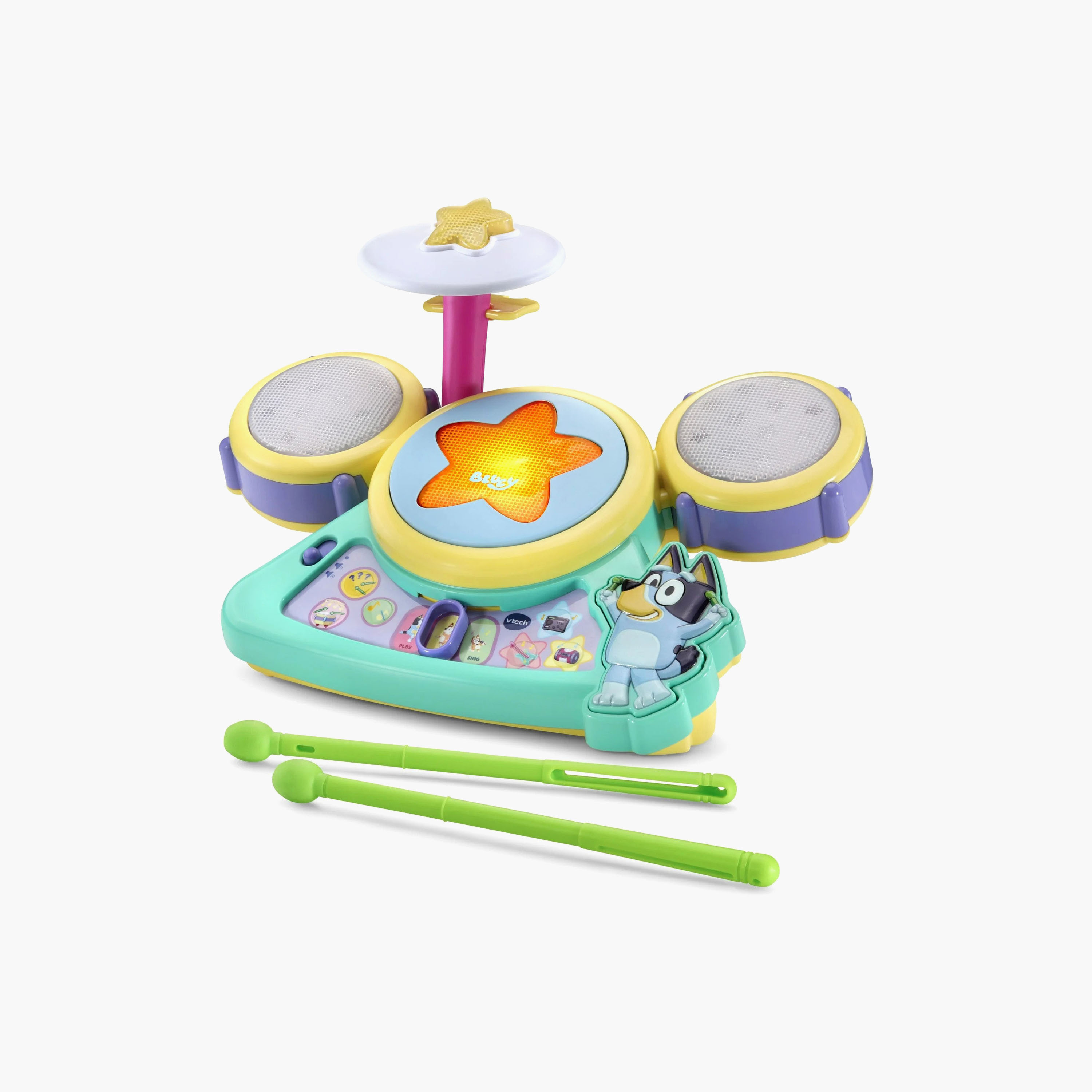 طقم طبول "هوراي" من في تك-toys-babyandtoddlertoys-lightsandmusicaltoys-image-1