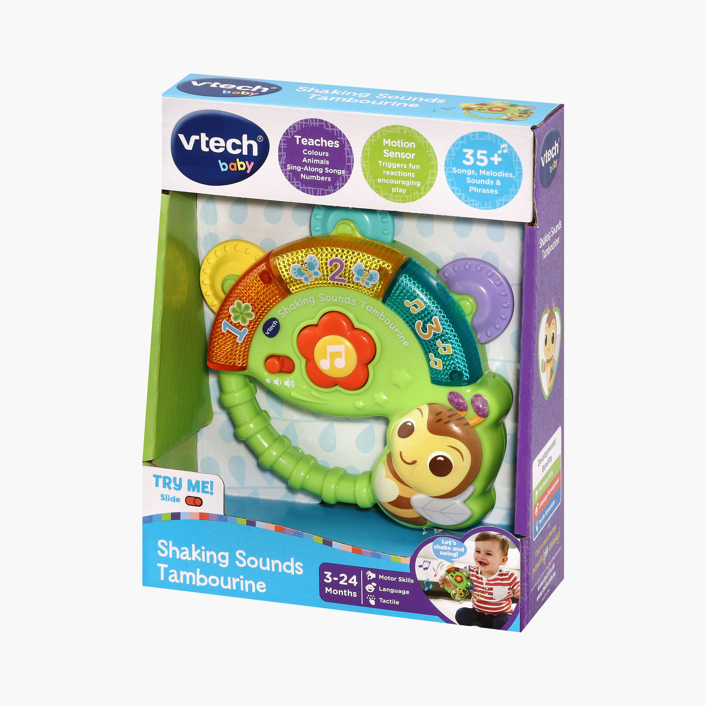 Vtech Shaking Sounds Tambourine-toys-babyandtoddlertoys-lightsandmusicaltoys-image-2
