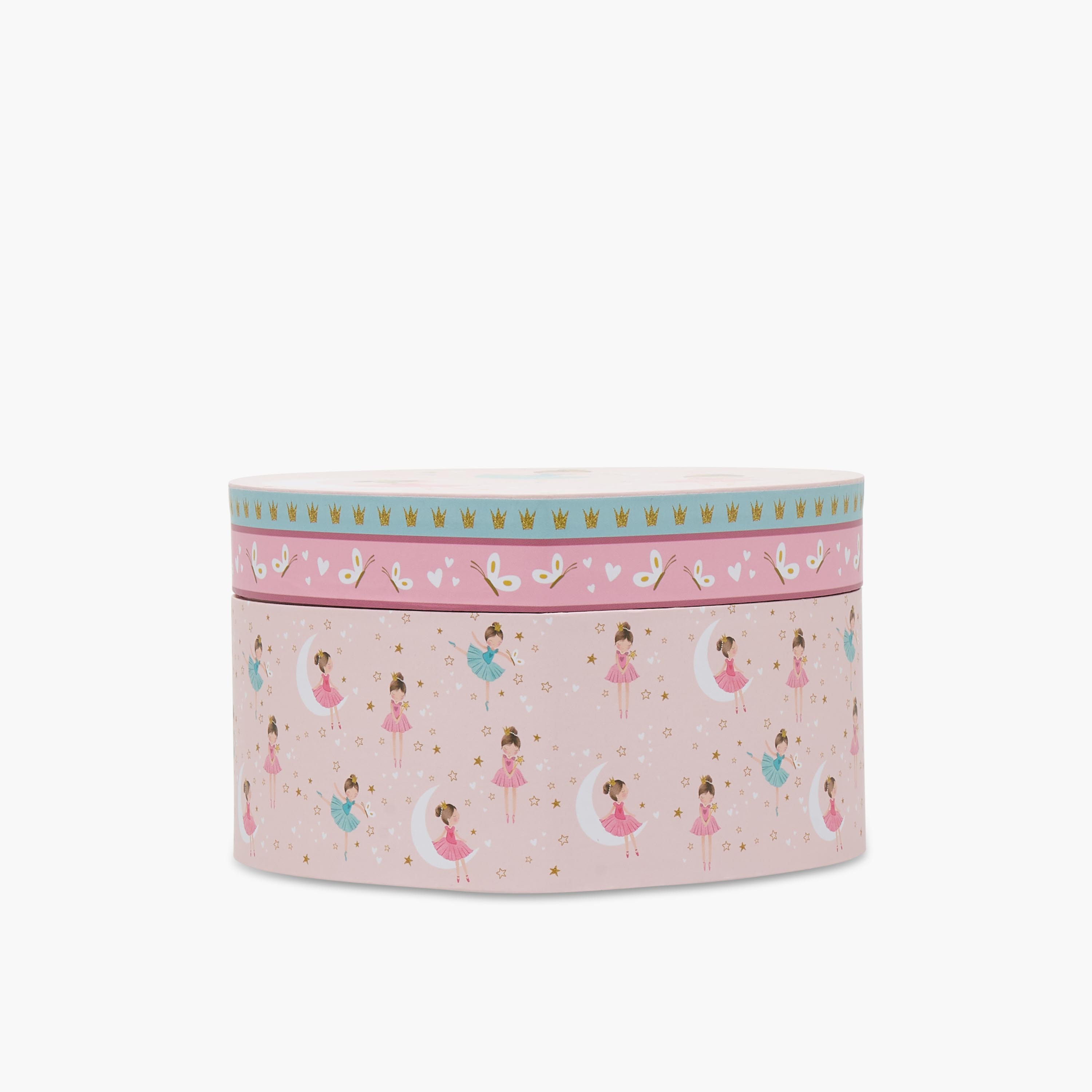 منظم مجوهرات بقسم واحد وطبعات باليرينا من فايندز - 14.5x13.5x8.5 سم-women-watchesandjewellery-jewellery-storage-image-1