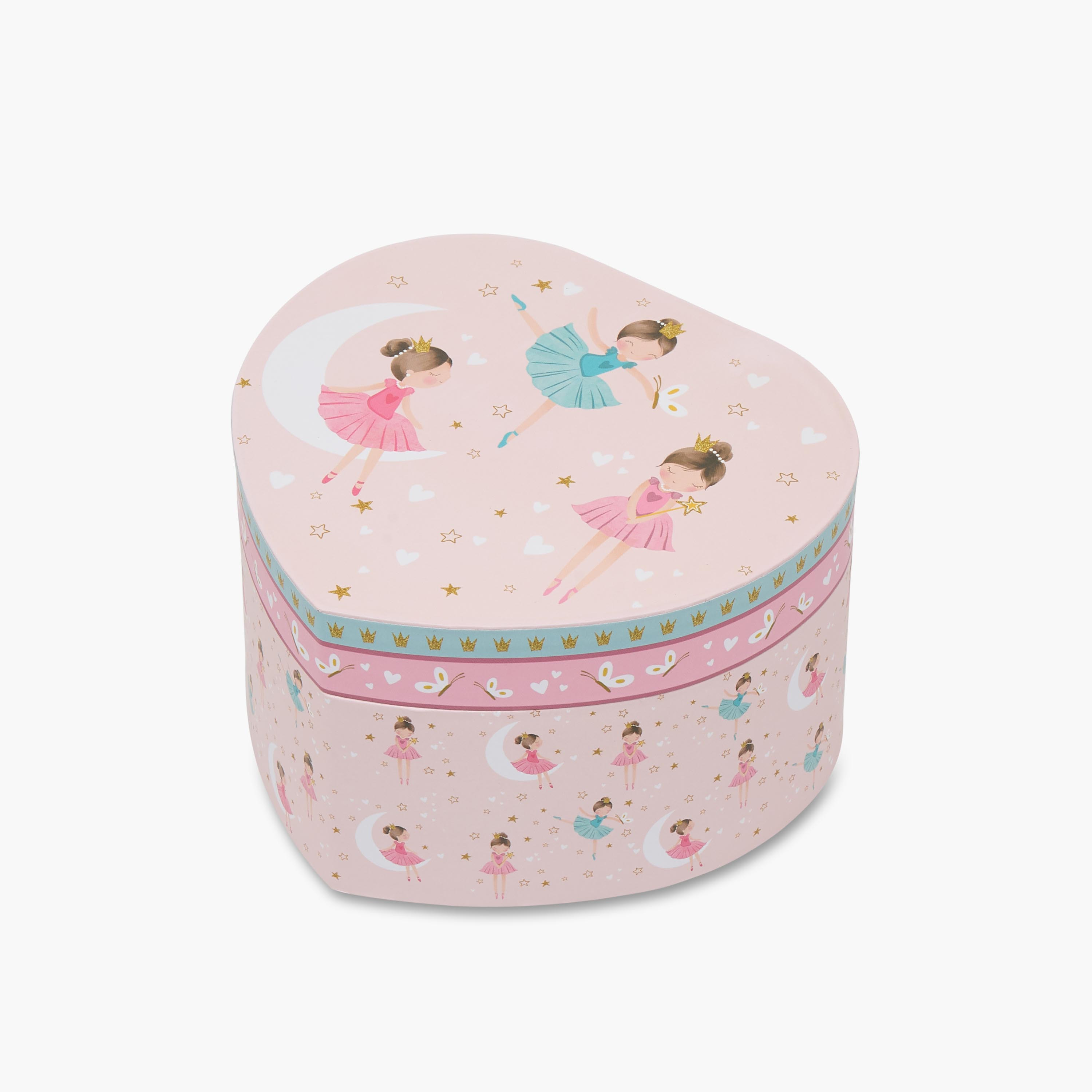 منظم مجوهرات بقسم واحد وطبعات باليرينا من فايندز - 14.5x13.5x8.5 سم-women-watchesandjewellery-jewellery-storage-image-2