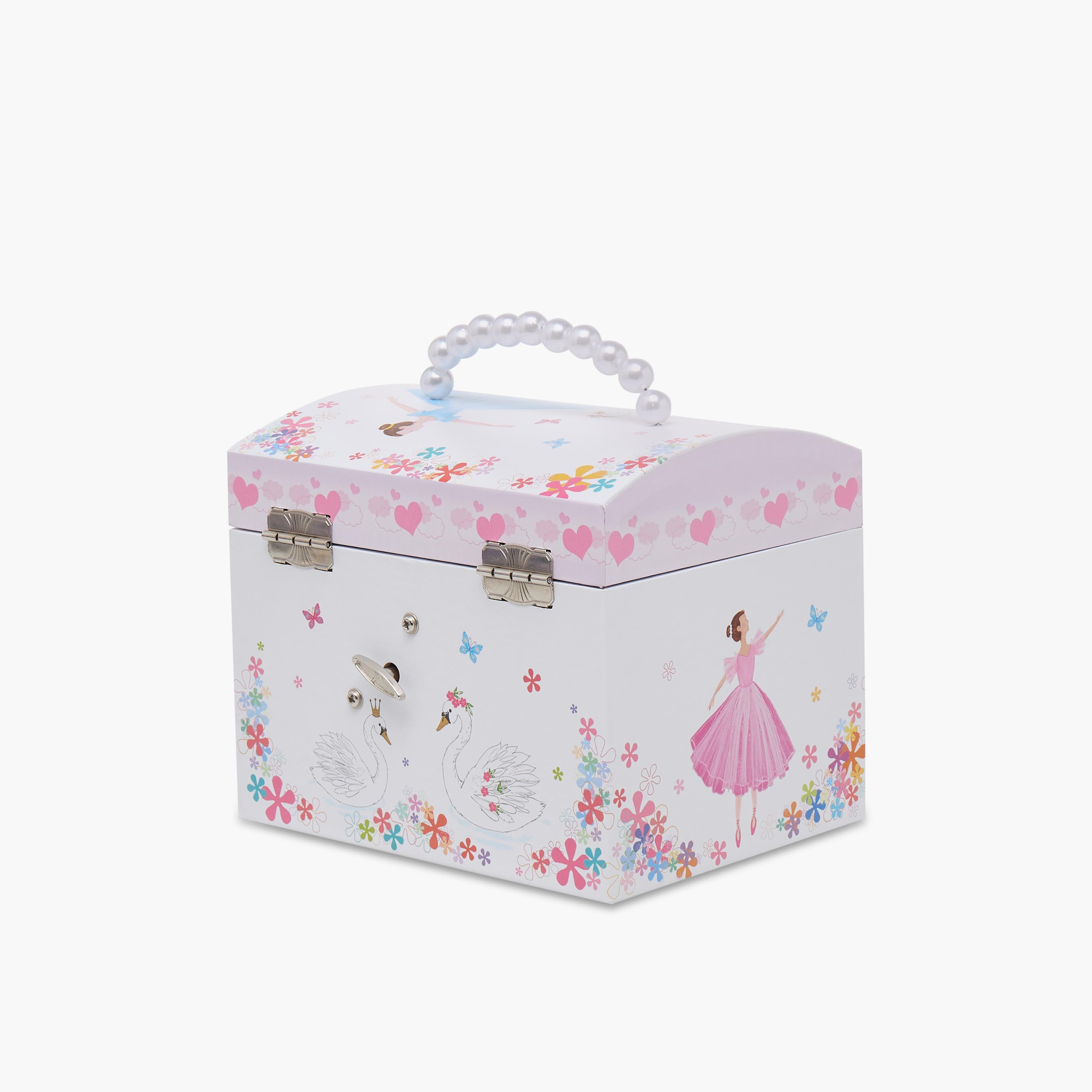 منظم مجوهرات 4 أقسام بطبعات باليرينا من فايندز - 16.8x13x14 سم-women-watchesandjewellery-jewellery-storage-image-3