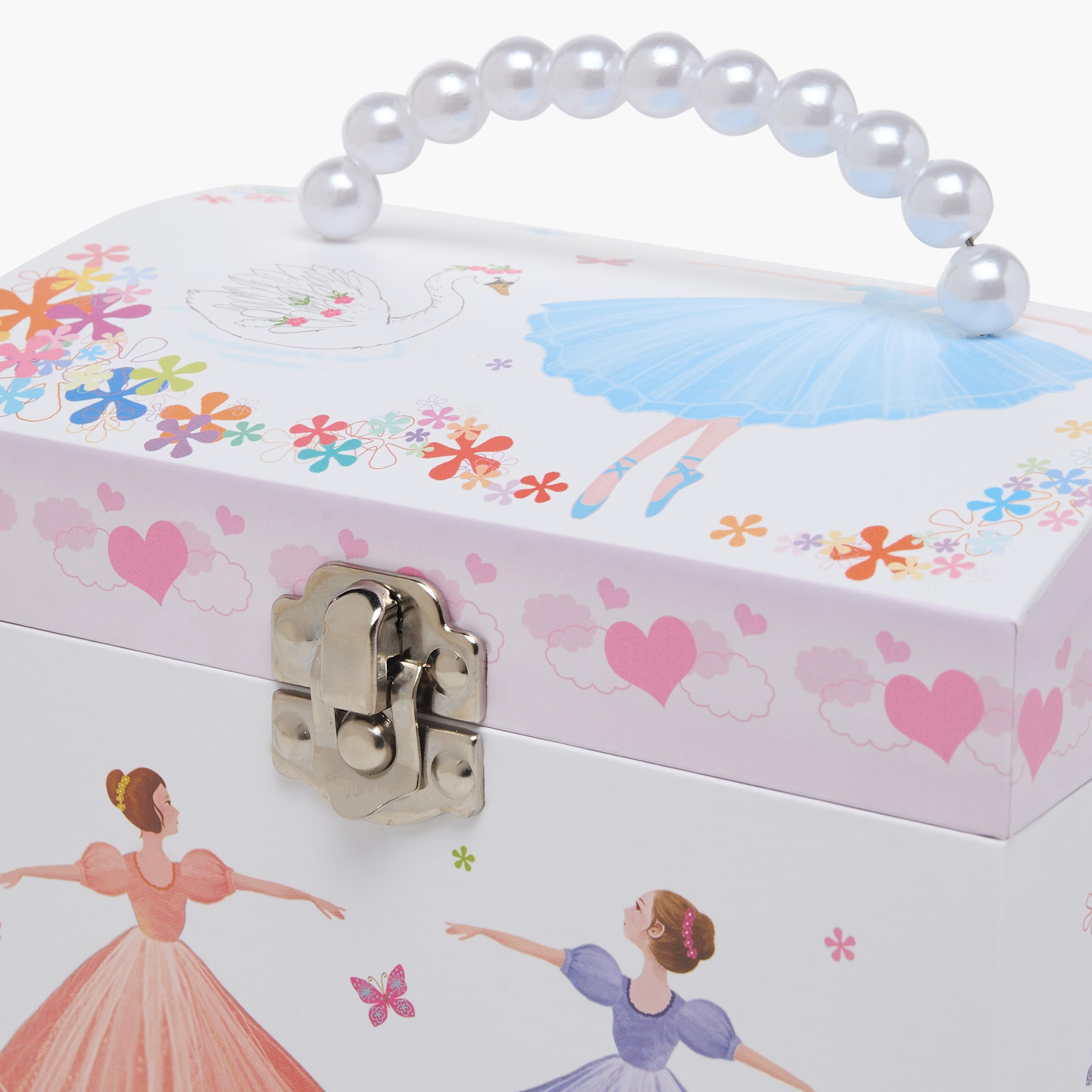 منظم مجوهرات 4 أقسام بطبعات باليرينا من فايندز - 16.8x13x14 سم-women-watchesandjewellery-jewellery-storage-image-6