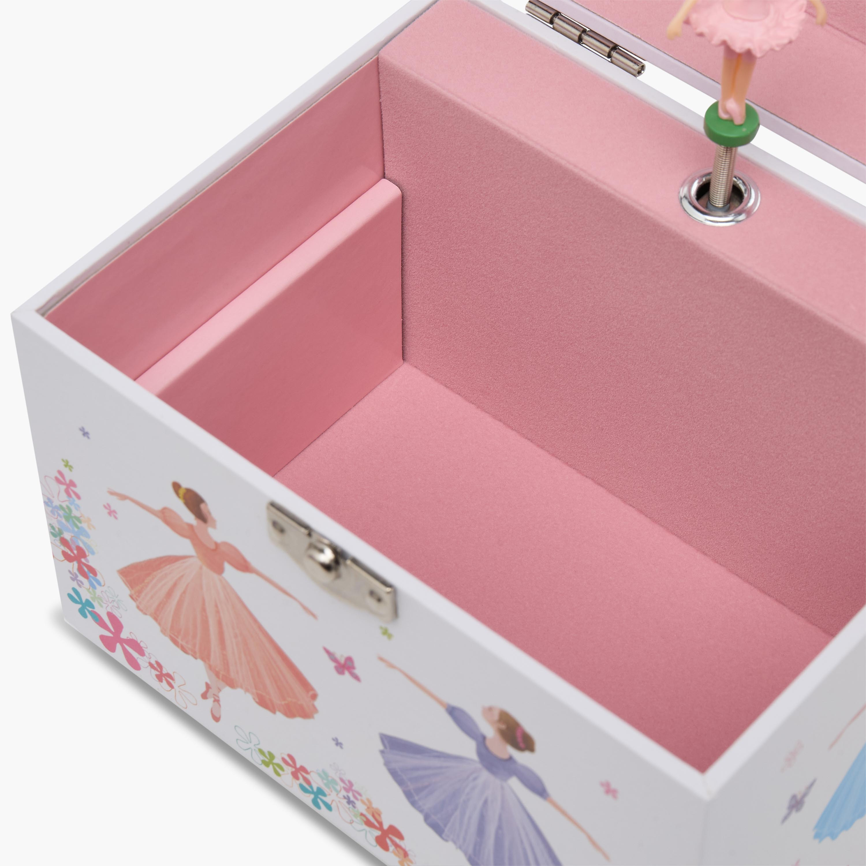 منظم مجوهرات 4 أقسام بطبعات باليرينا من فايندز - 16.8x13x14 سم-women-watchesandjewellery-jewellery-storage-image-8