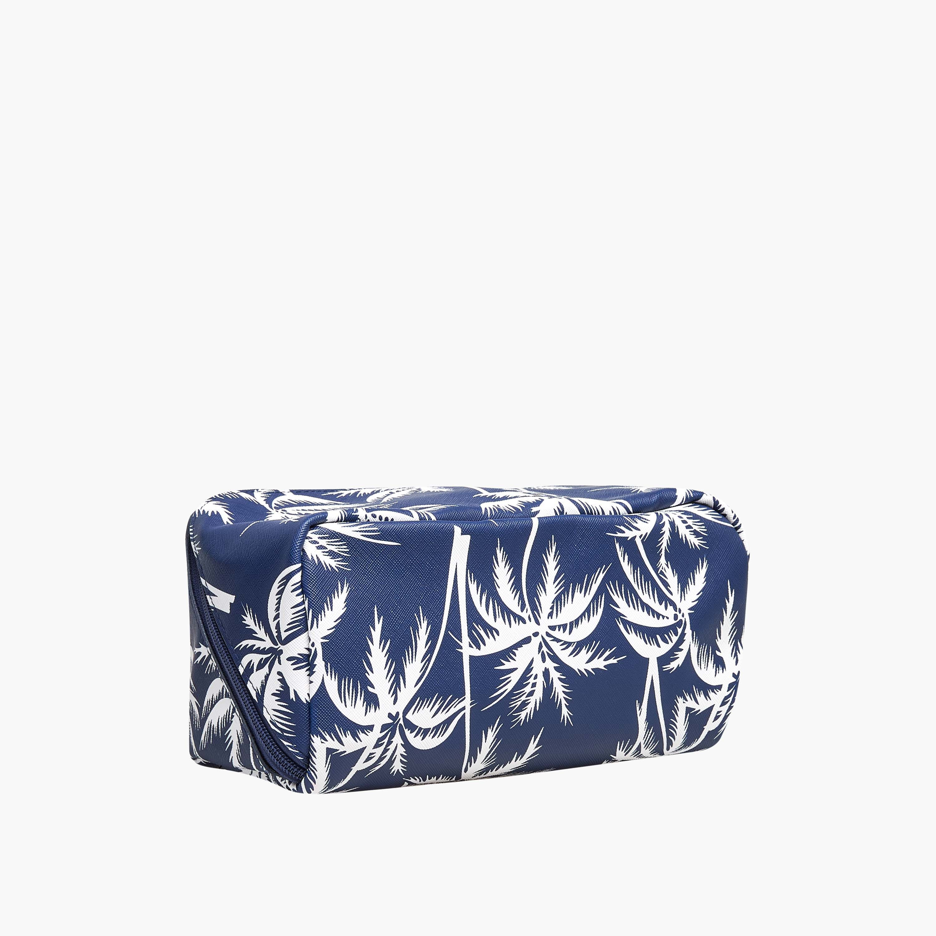 Findz Tropical Print 2 Compartment Jewellery Organizer with Zip Closure - 24x12x12 cm-women-watchesandjewellery-jewellery-storage-image-5