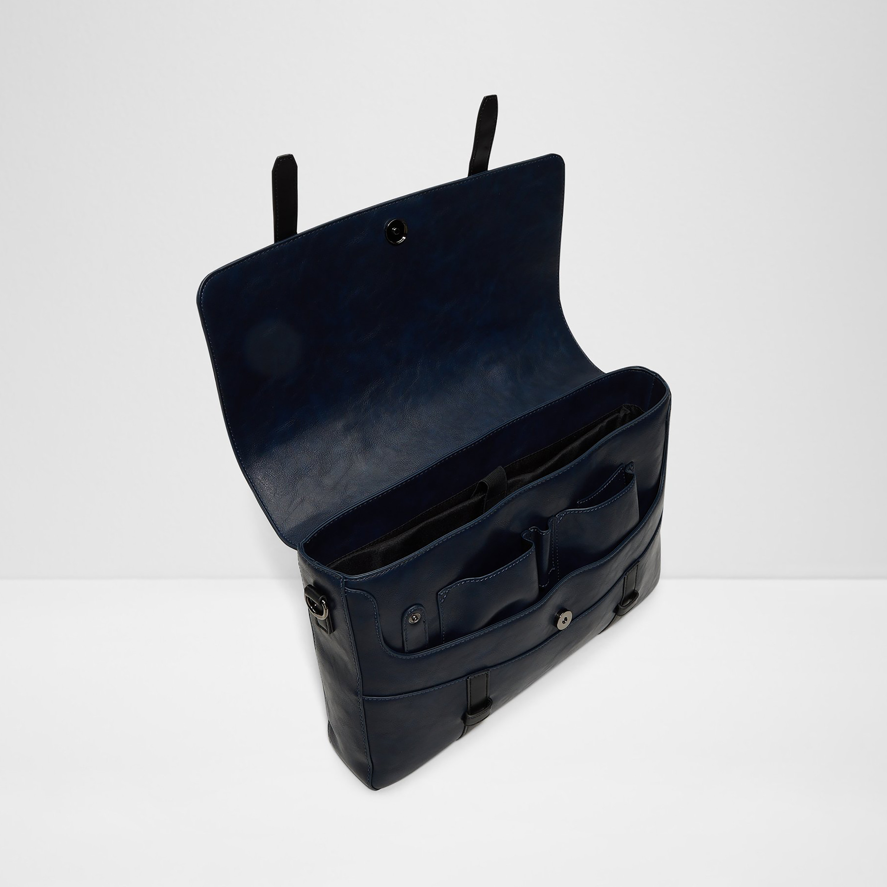 Aldo Agreramond Plain Top Handle Laptop Bag with Flap Closure and Adjustable Strap-men-bags-image-3