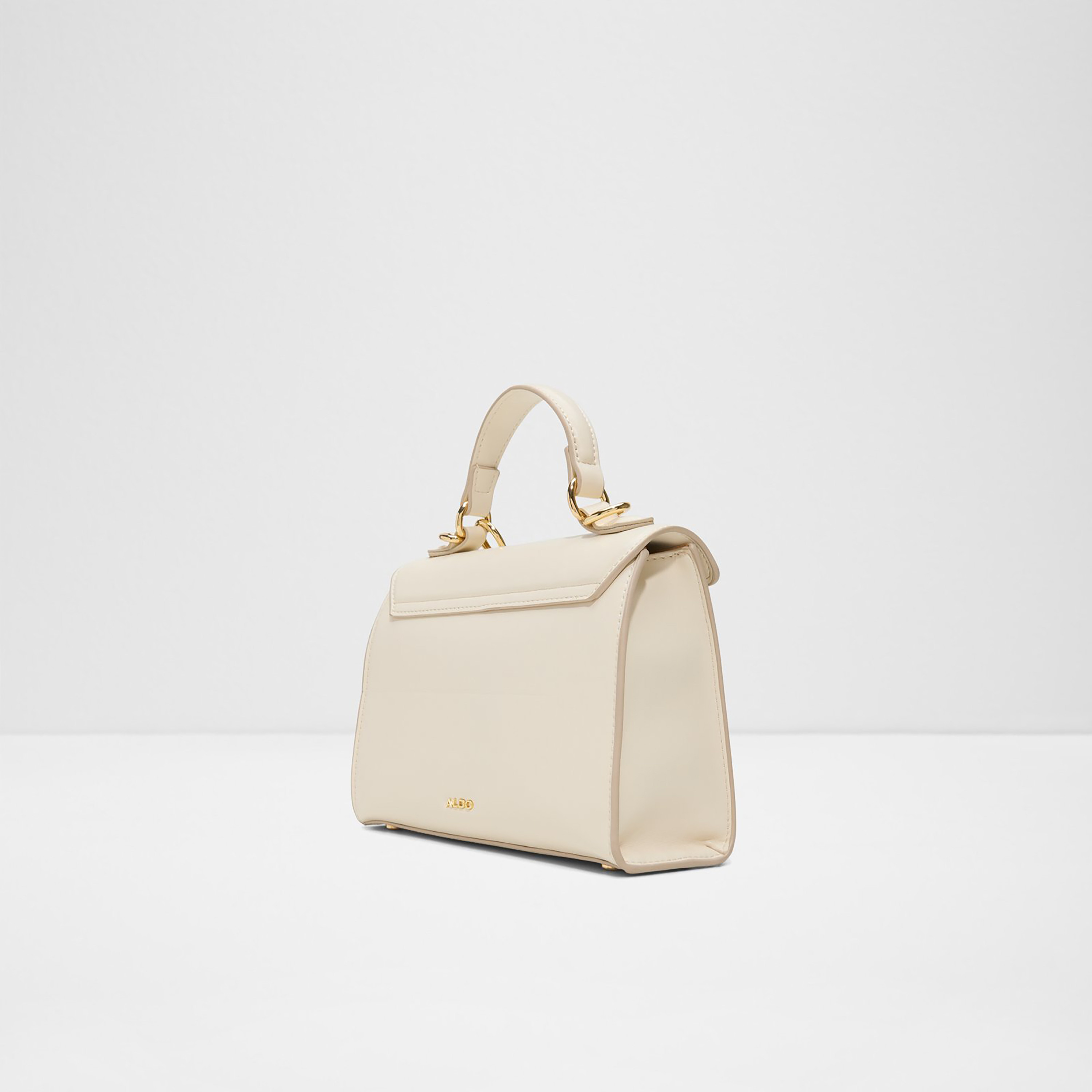 Aldo Alola Plain Single Handle Mini Satchel Bag with Flap Closure & Adjustable Strap-women-bagsandwallets-handbags-image-2