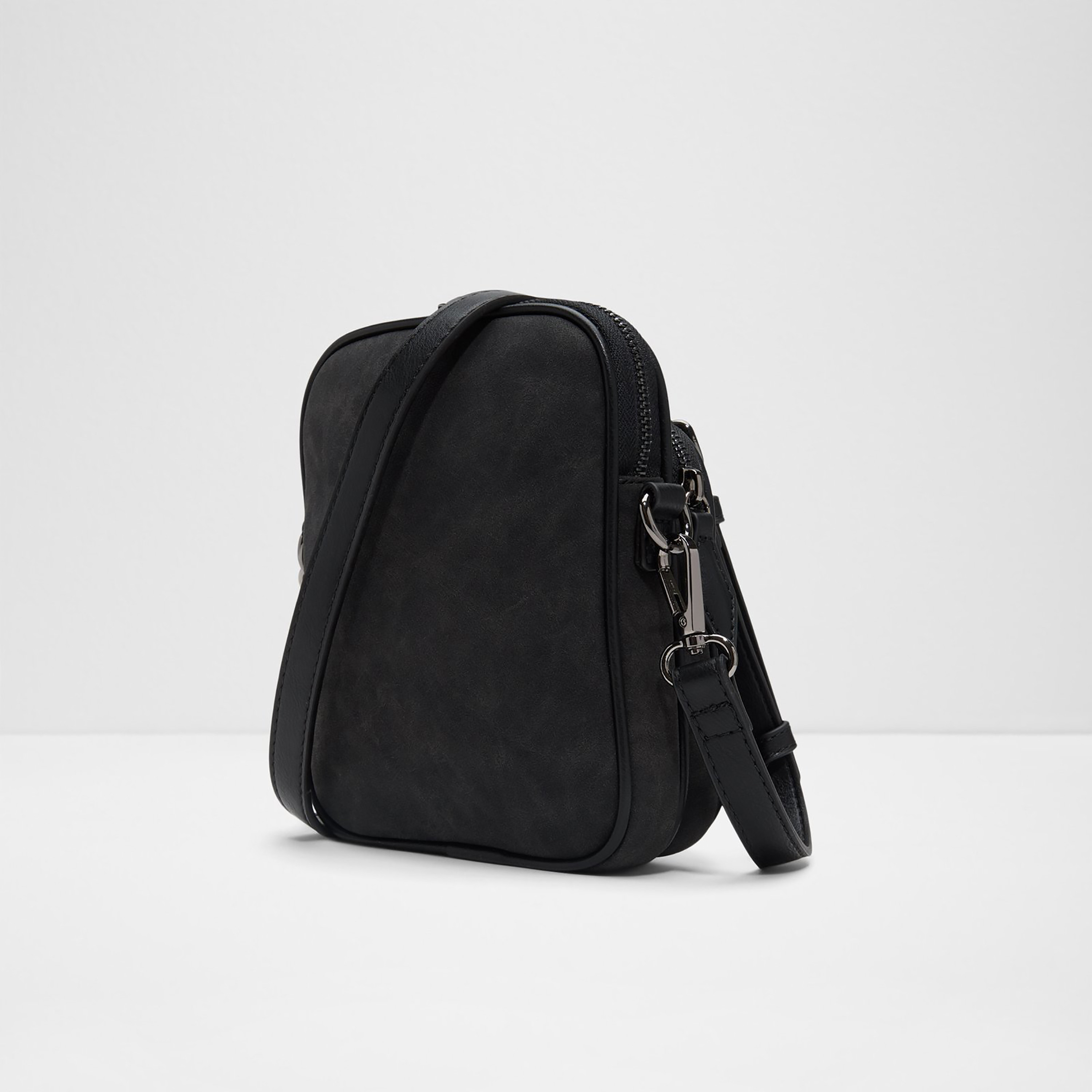 Aldo Arcangioli Plain Crossbody Bag with Zip Closure and Adjustable Strap-women-bagsandwallets-handbags-image-2