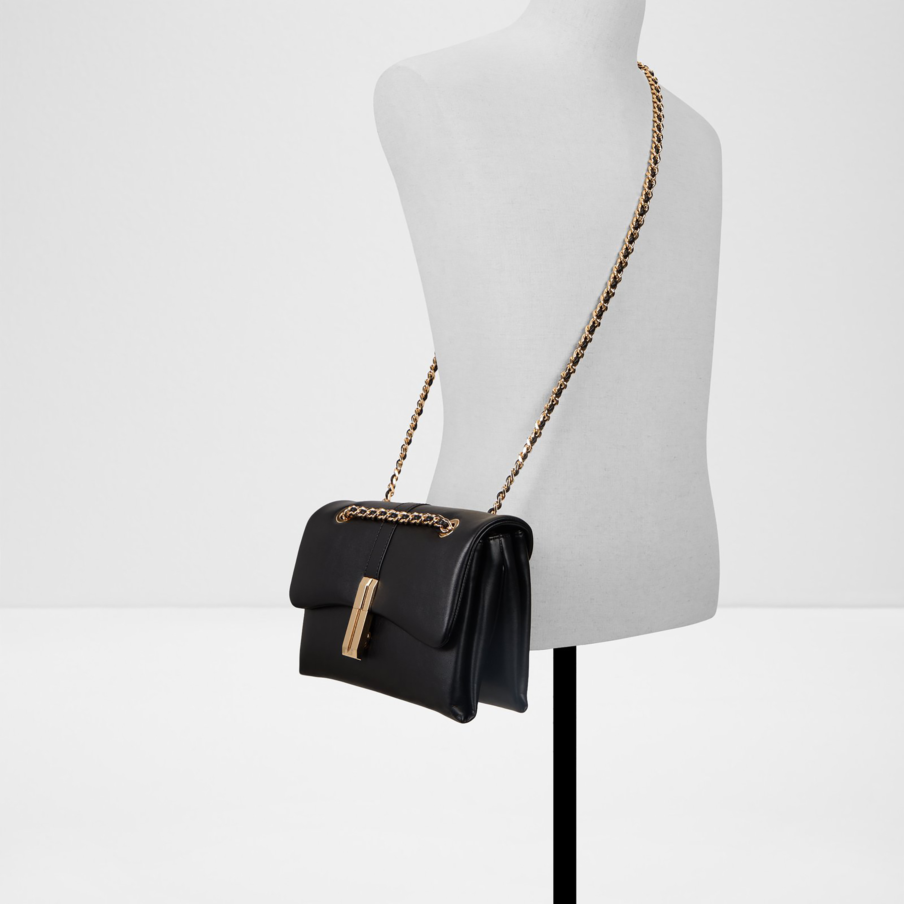 Aldo Alicie Plain Sling Bag with Flap Closure and Non-Detachable Strap-women-bagsandwallets-handbags-image-4