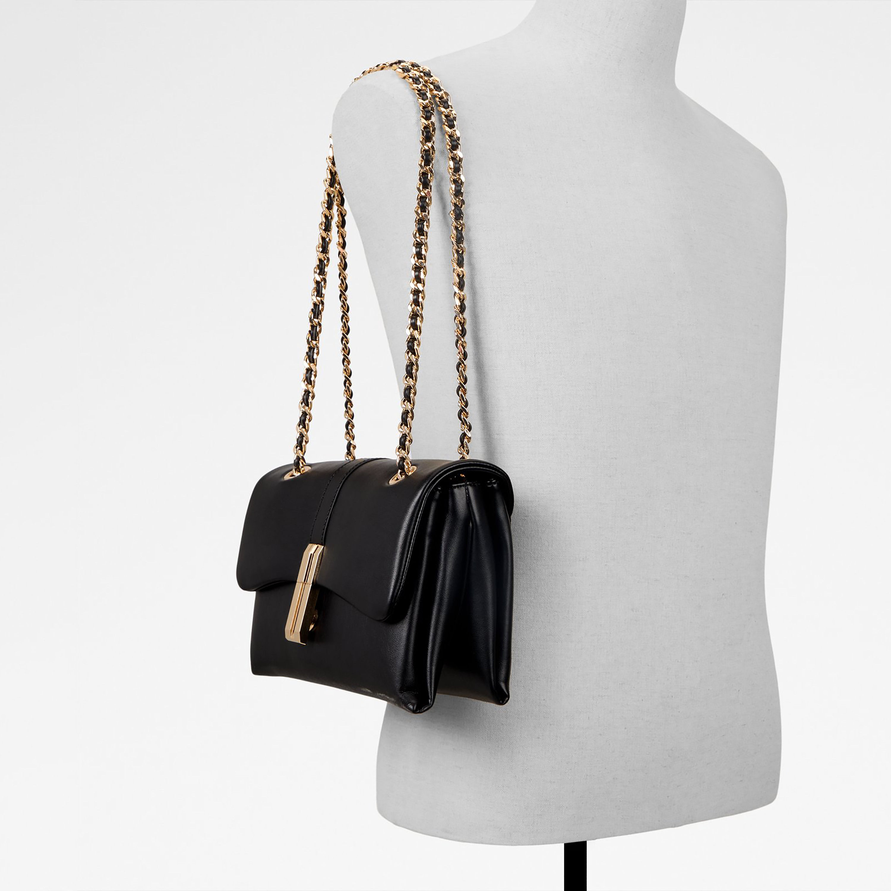 Aldo Alicie Plain Sling Bag with Flap Closure and Non-Detachable Strap-women-bagsandwallets-handbags-image-5