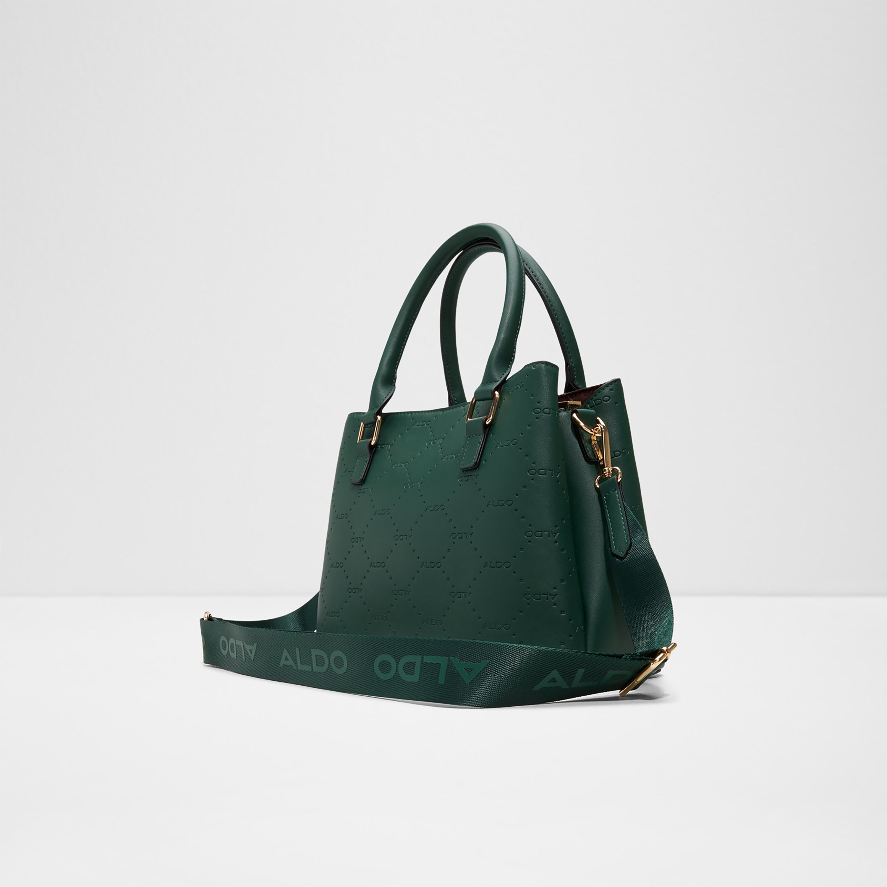 Aldo Climbinglily Textured Double Handle Satchel Bag with Magnetic Closure and Adjustable Strap-women-bagsandwallets-handbags-image-2