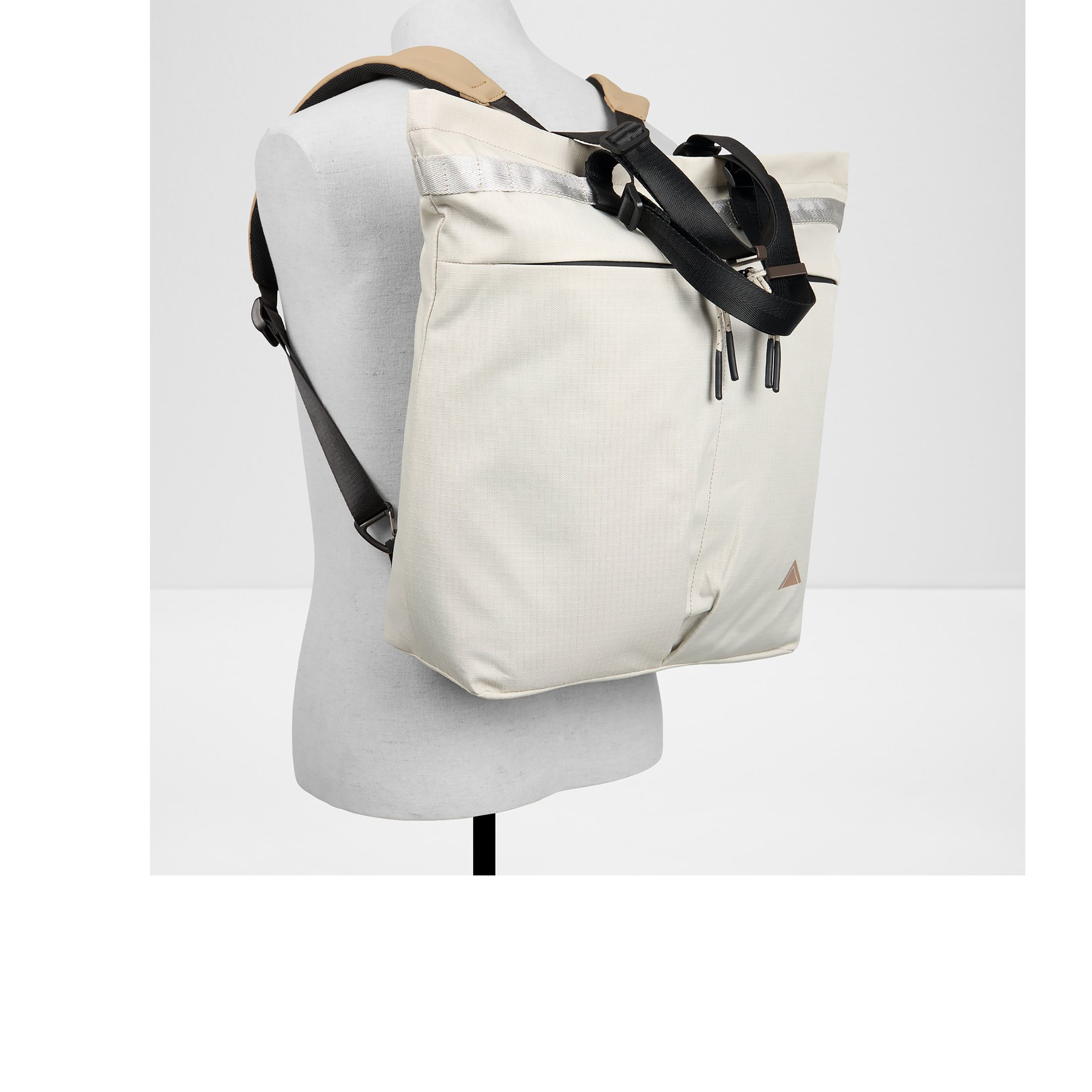 Aldo Ibiliwyr Plain Webbing Handle Backpack with Zip Closure & Adjustable Strap-men-bags-image-4