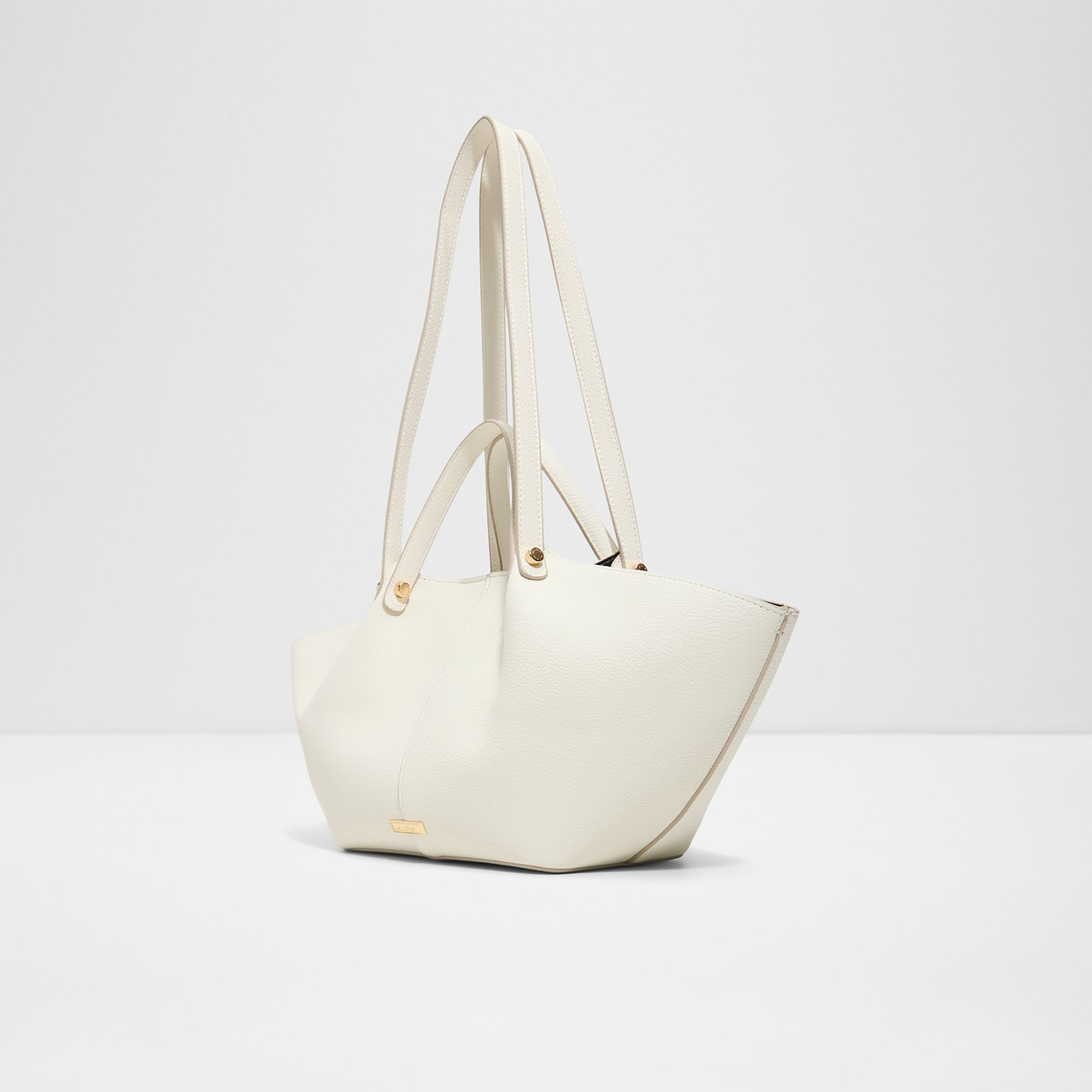 Aldo Meava Plain Double Handle Tote Bag with Magnetic Closure-women-bagsandwallets-handbags-image-2