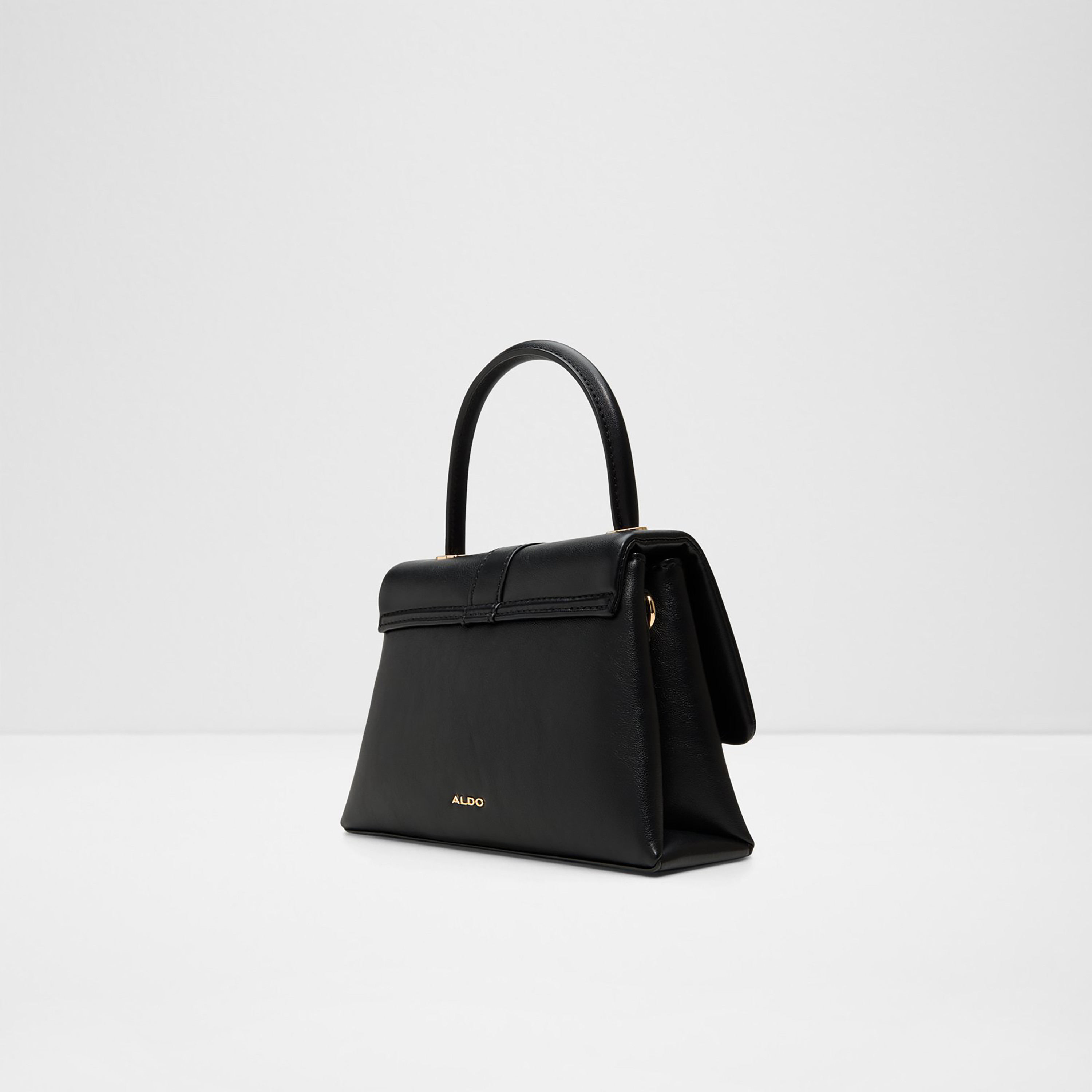 Aldo Topalicie Plain Top Handle Mini Satchel Bag with Flap Closure & Detachable Strap-women-bagsandwallets-handbags-image-2