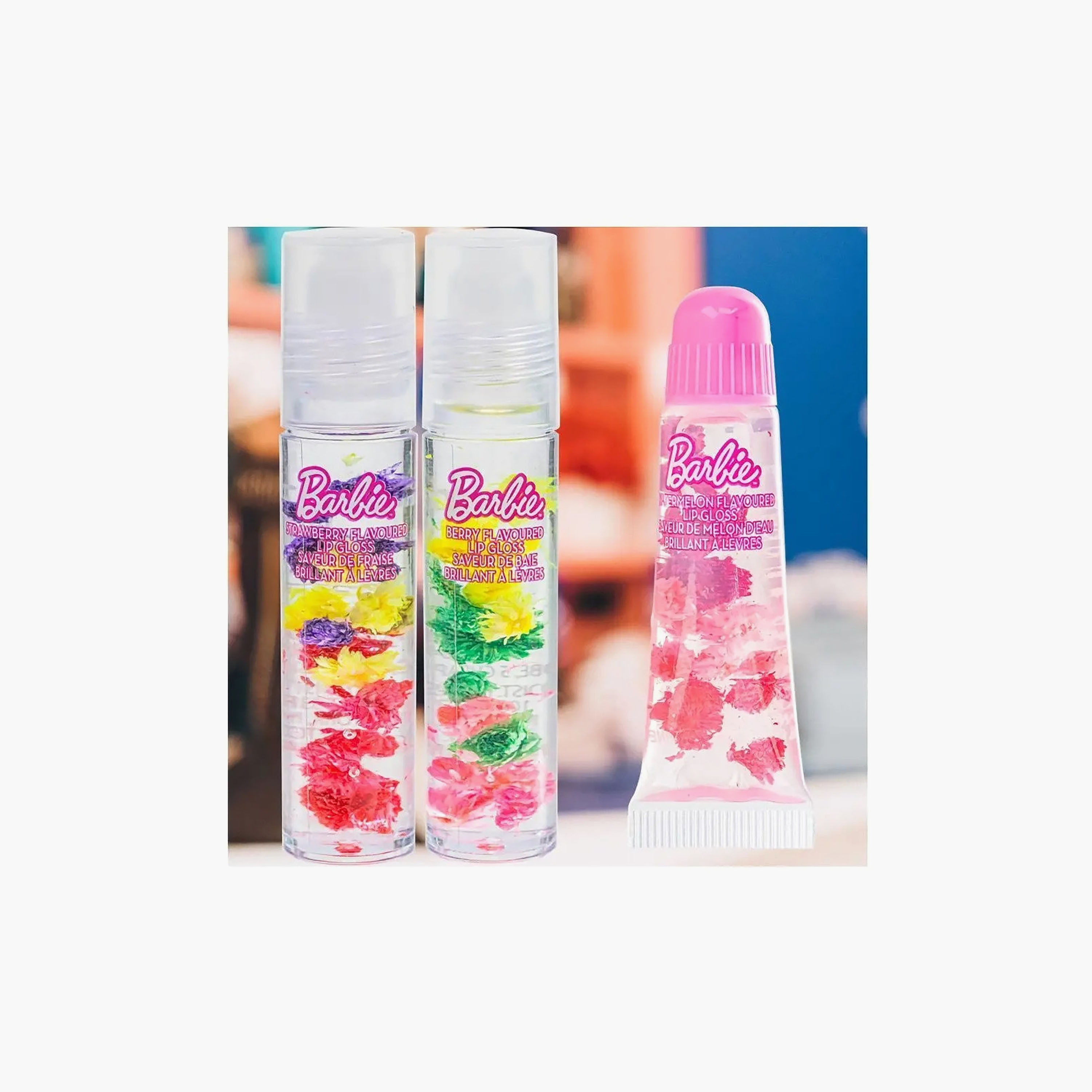 Set of 3 Townley Plant Base Floral Lip Gloss-toys-roleplay-makeupandcosmeticsets-image-2