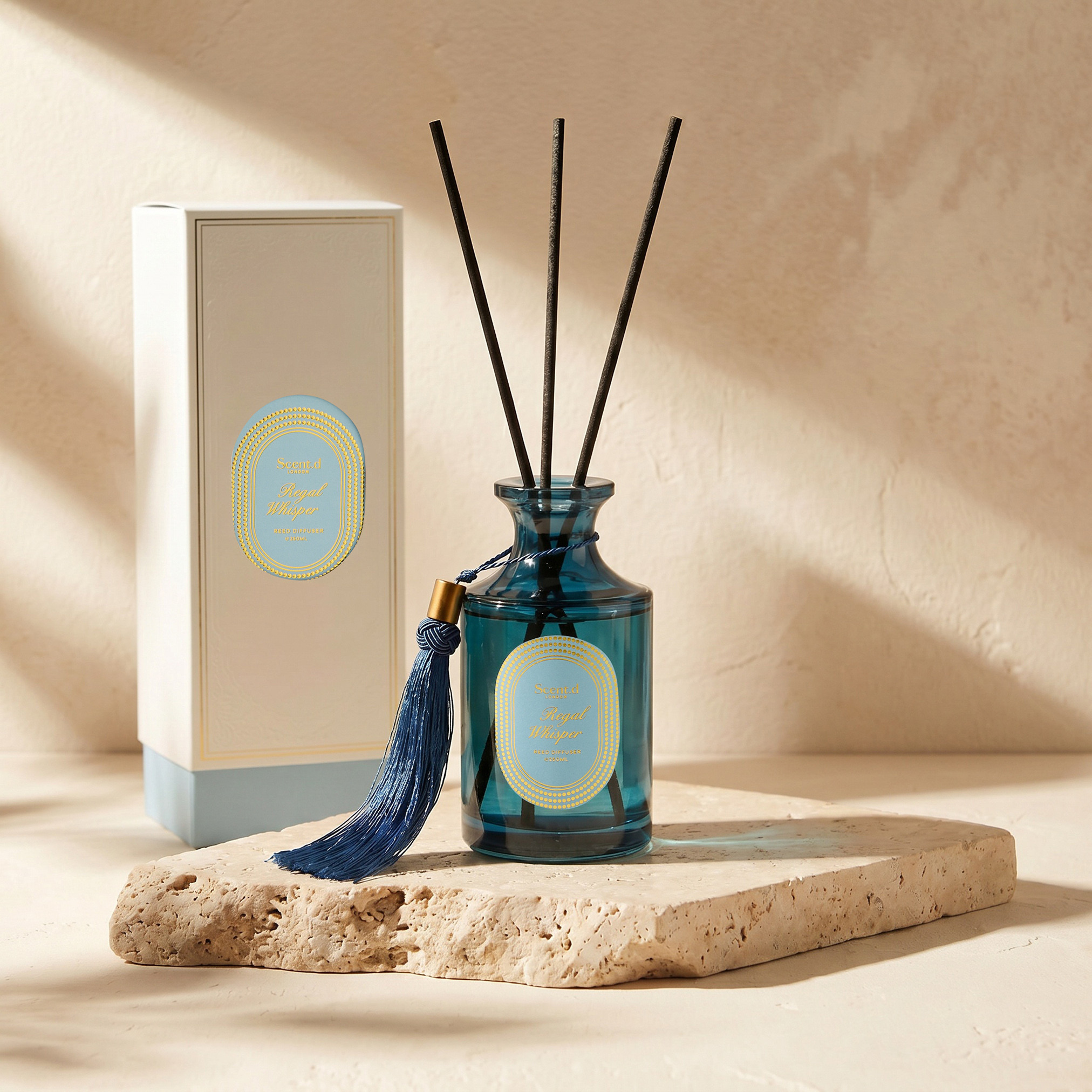 Scent.d London Regal Whisper Reed Diffuser - 250 ml-household-homefragrance-reeddiffusers-image-3
