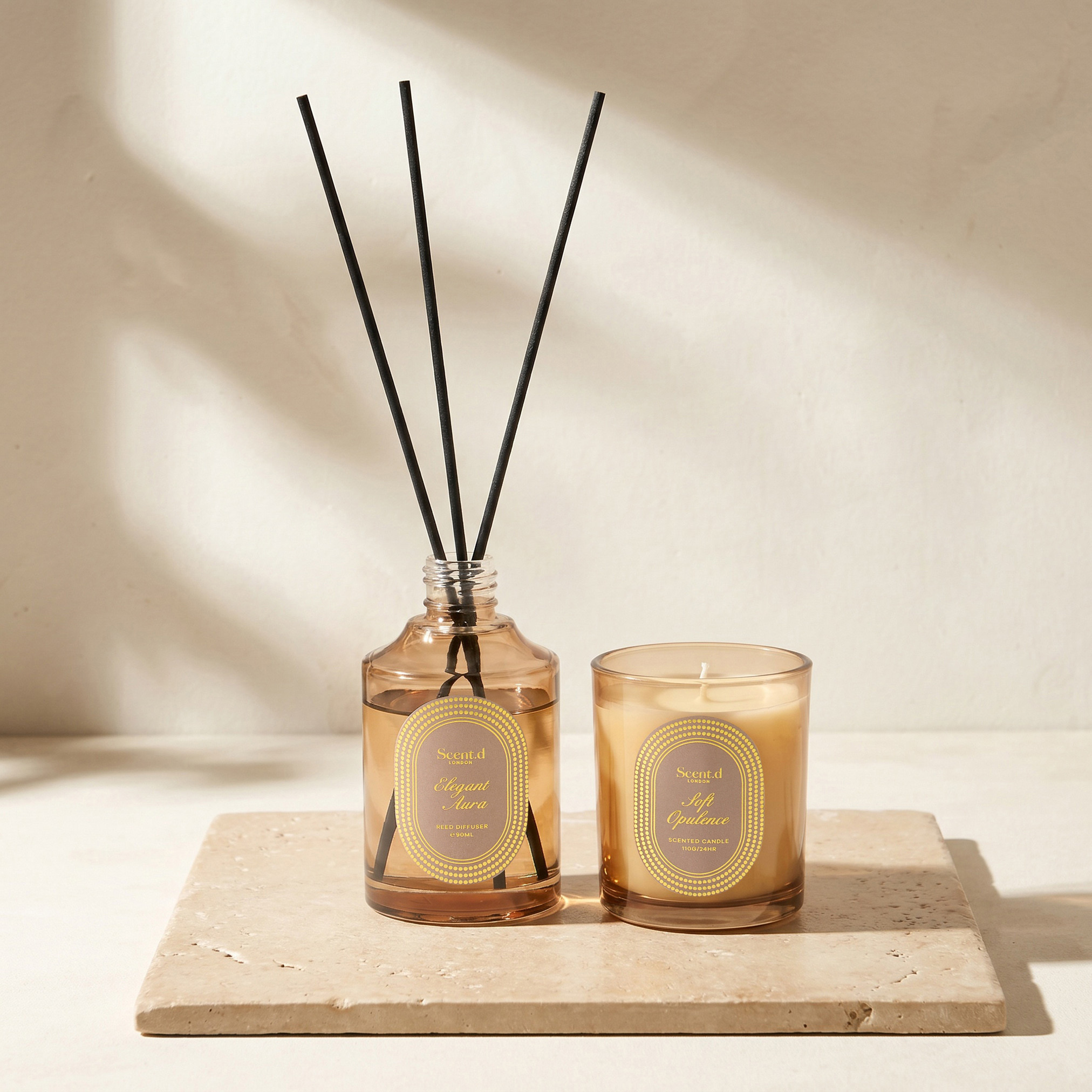 Scent.d London Elegant Aura Diffuser and Jar Candle Gift Set-household-homefragrance-fragrancegiftset-image-1