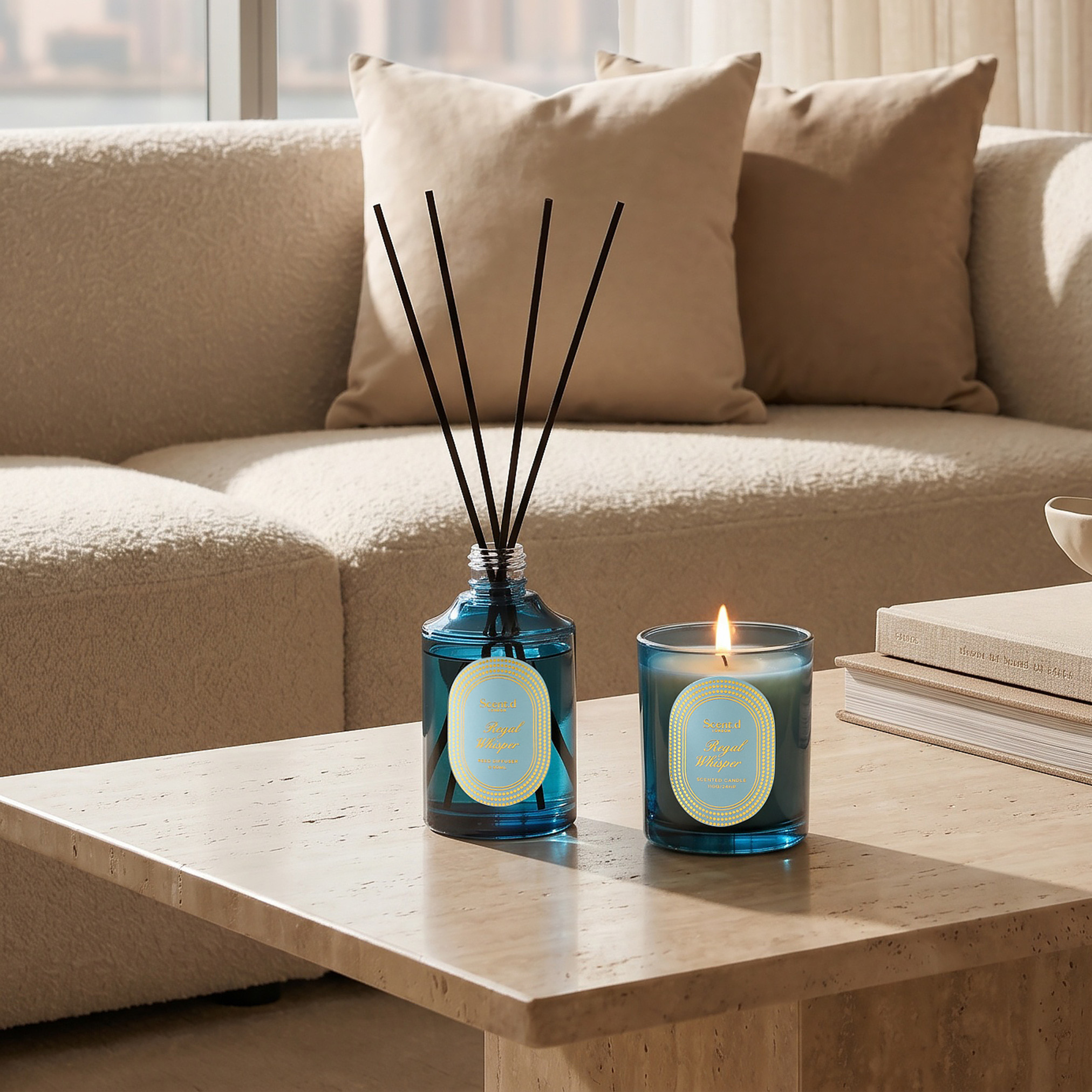 Scent.d London Regal Whisper Diffuser and Jar Candle Gift Set-household-homefragrance-fragrancegiftset-image-4