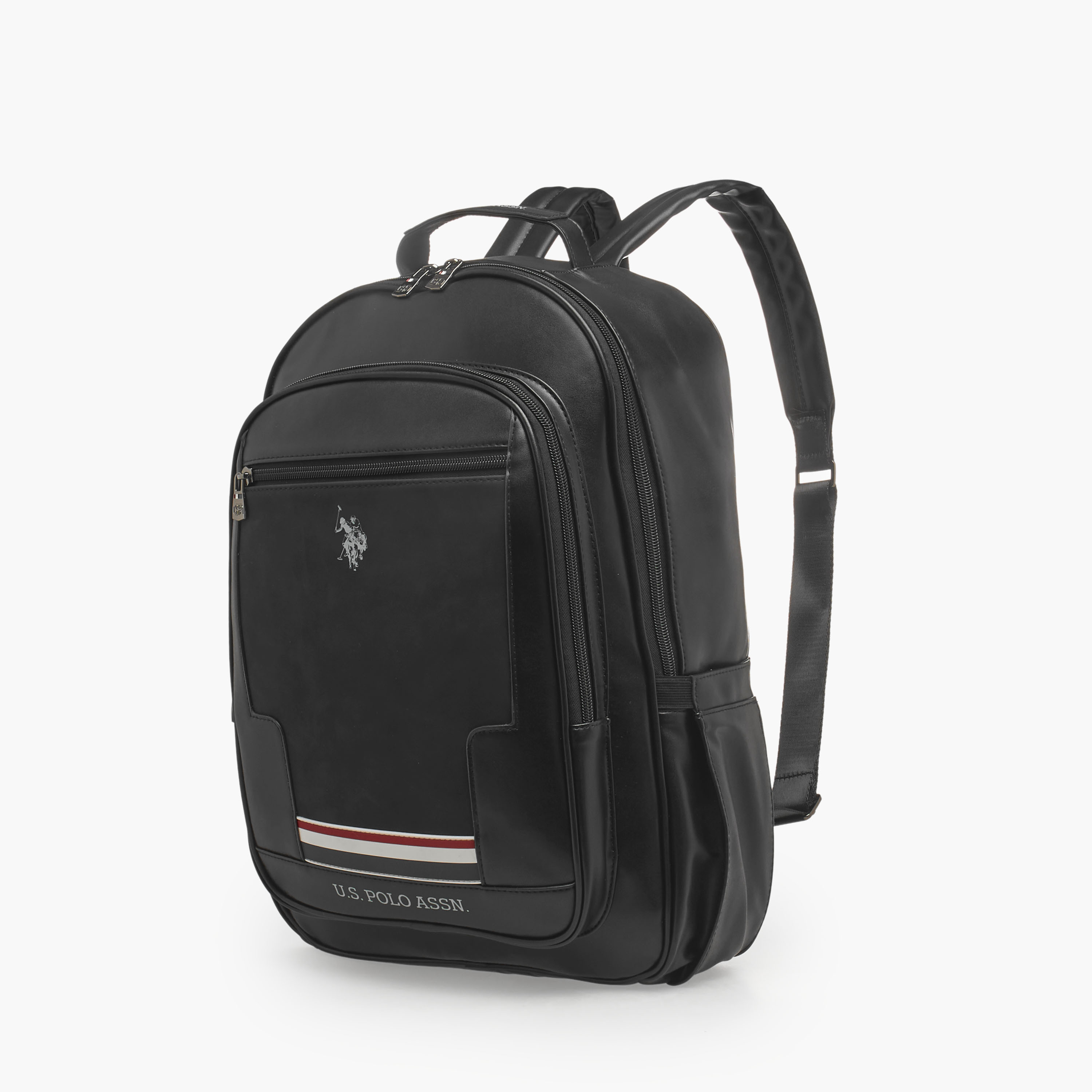 شنطة ظهر بطبعات شعار وحمّالات كتف مبطنة من يو إس بولو أسن-women-bagsandwallets-backpacks-image-5